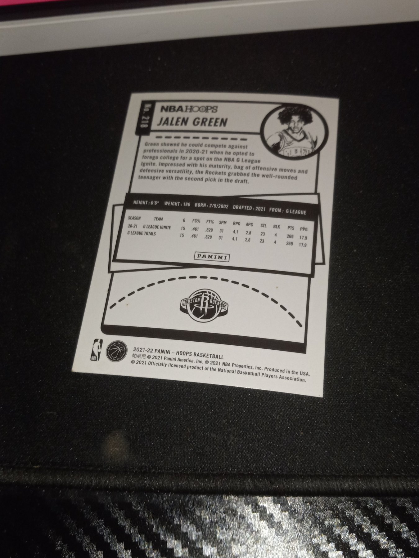 Card back