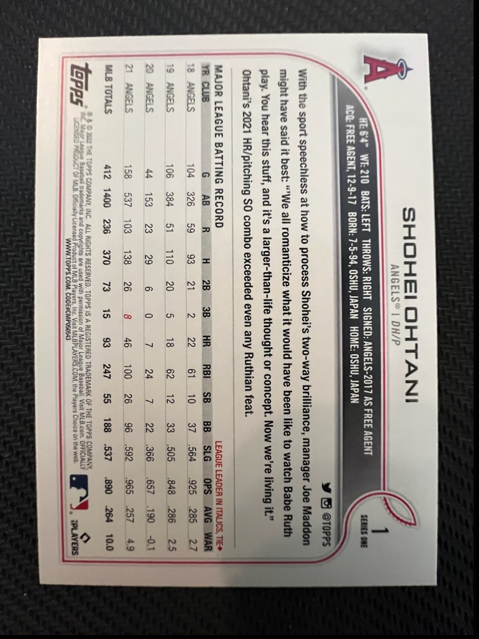 Card back