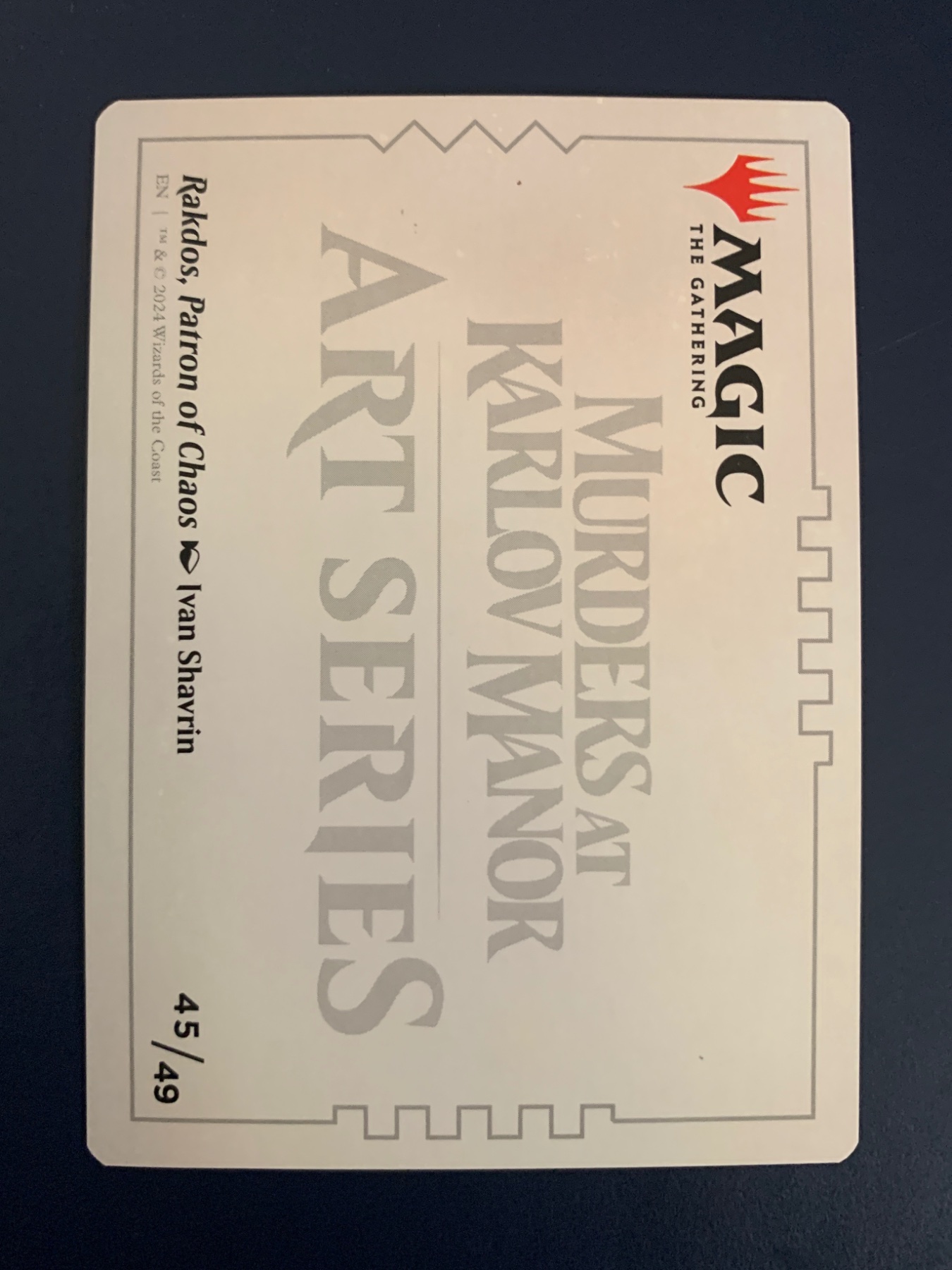 Card back