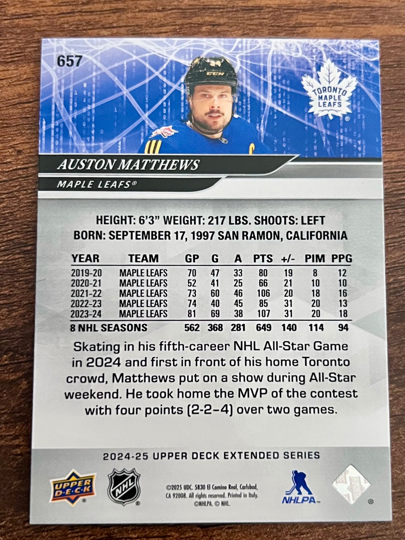 Card back