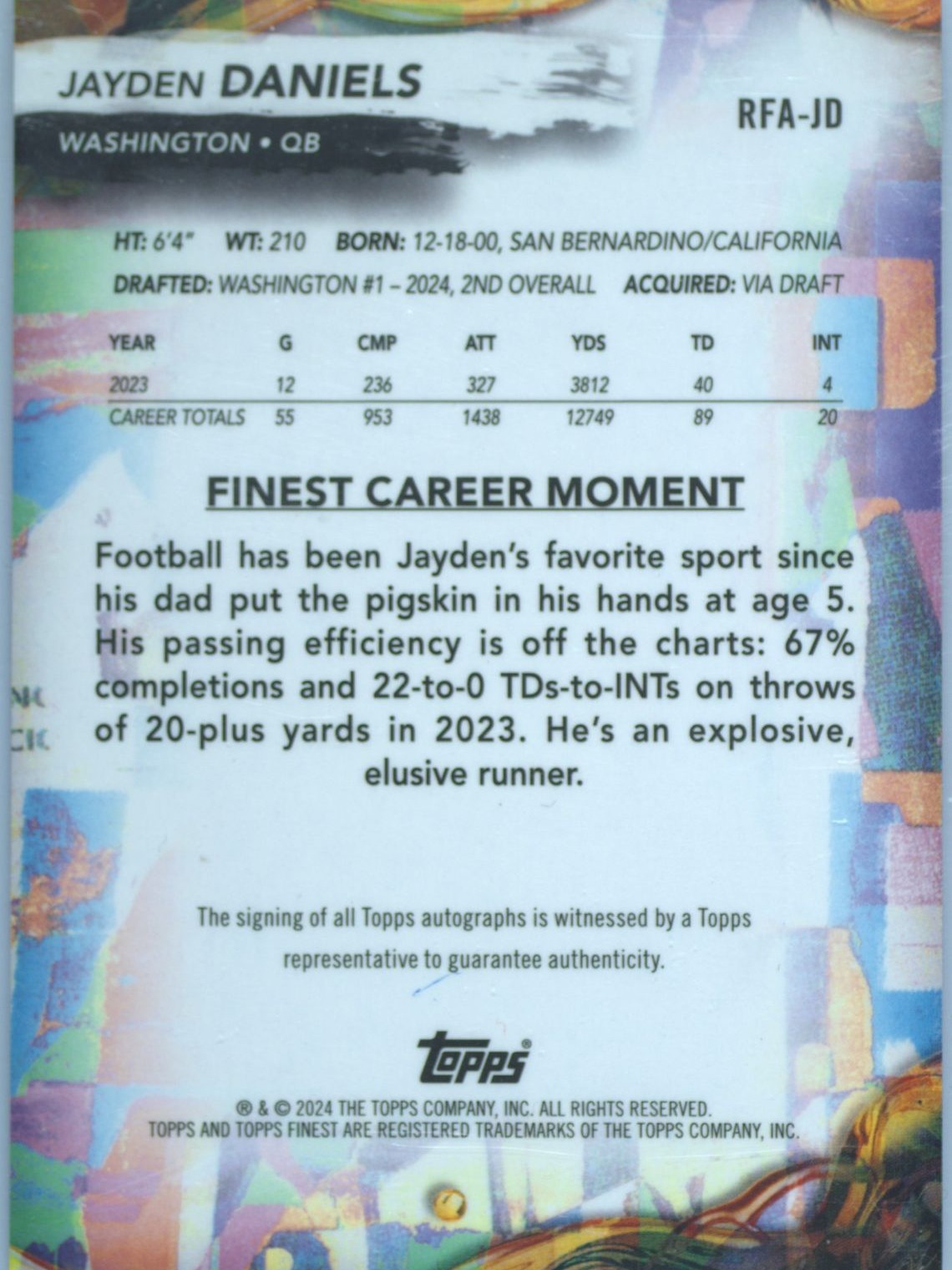 Card back