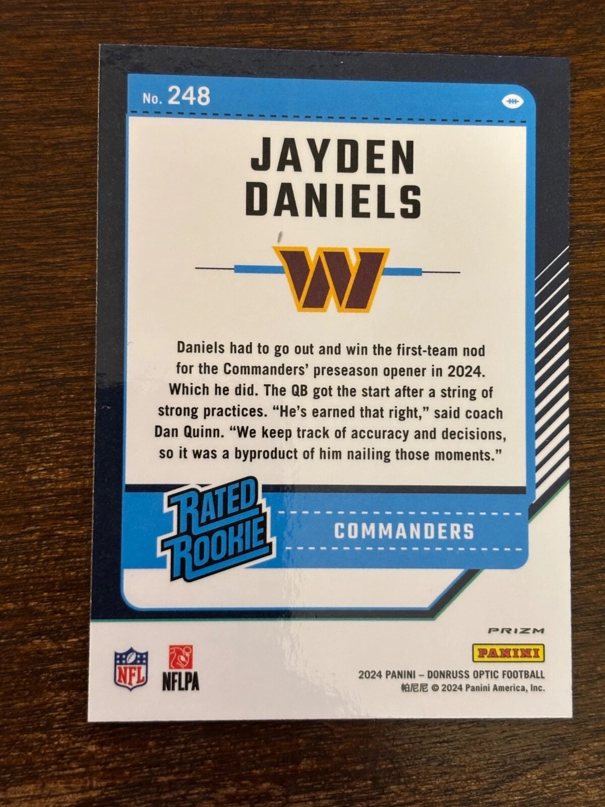 Card back