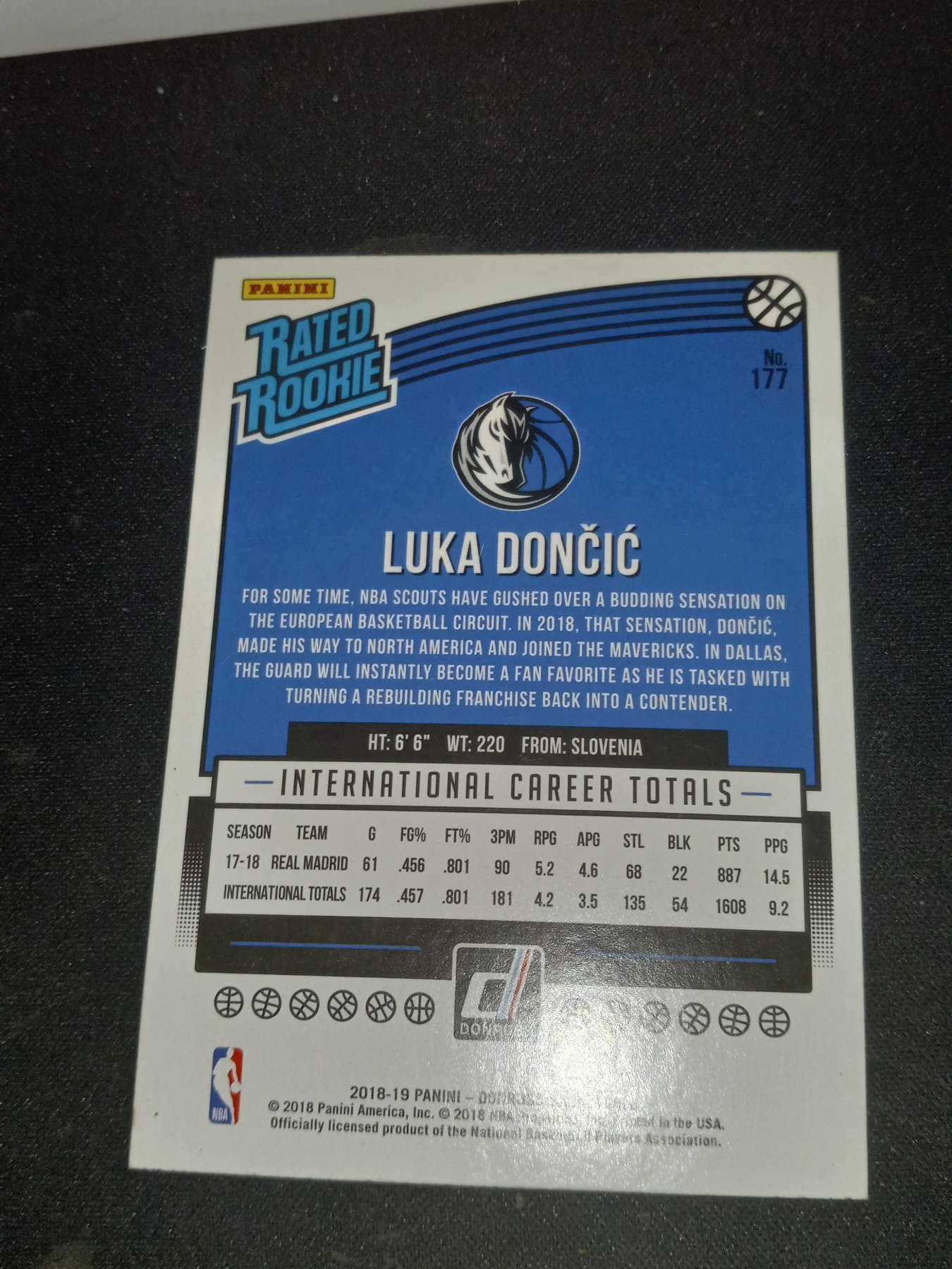 Card back