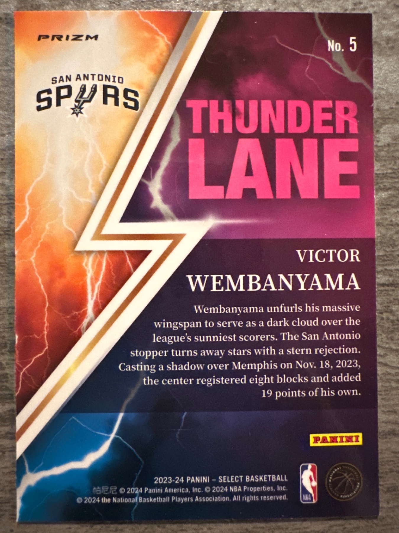 Card back