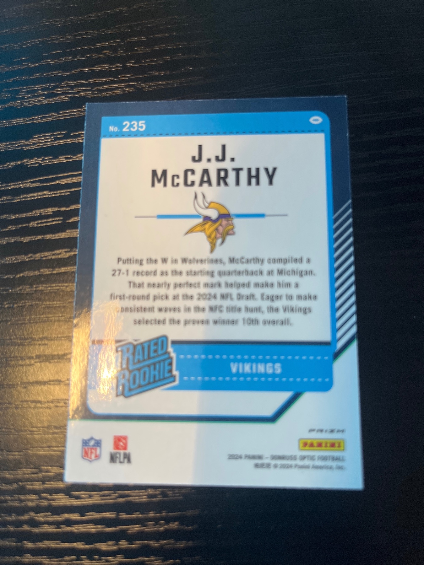 Card back