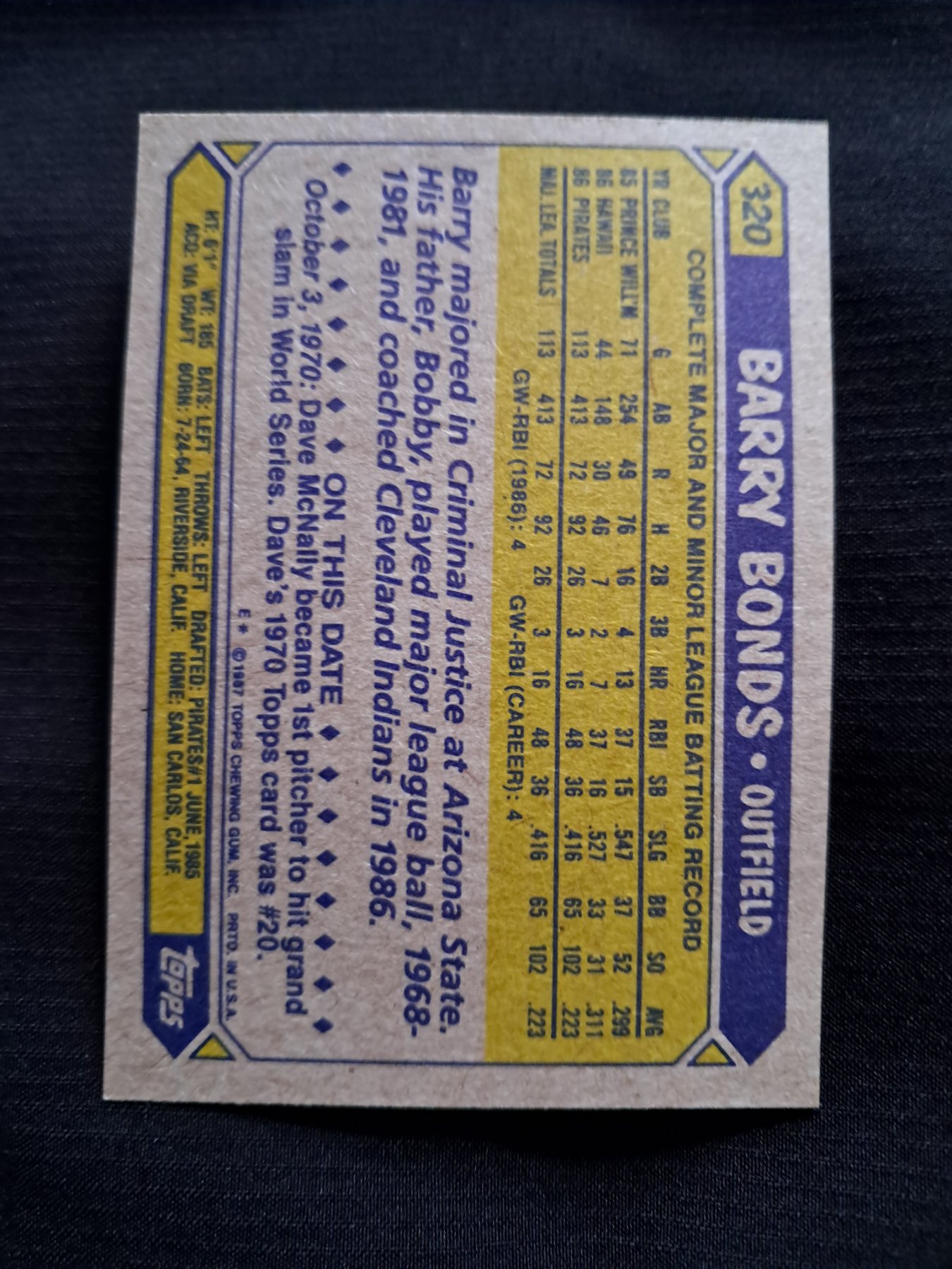 Card back