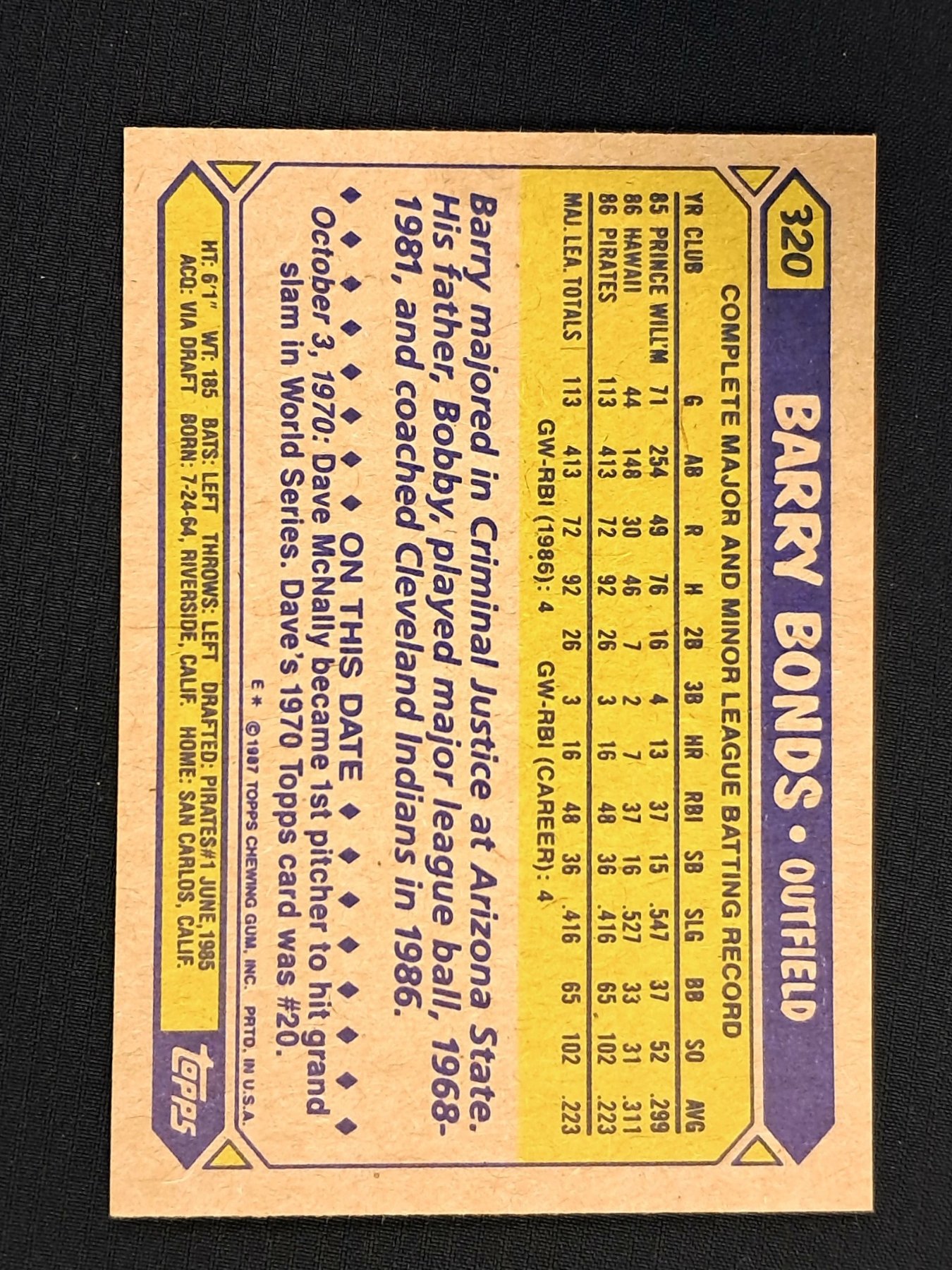 Card back