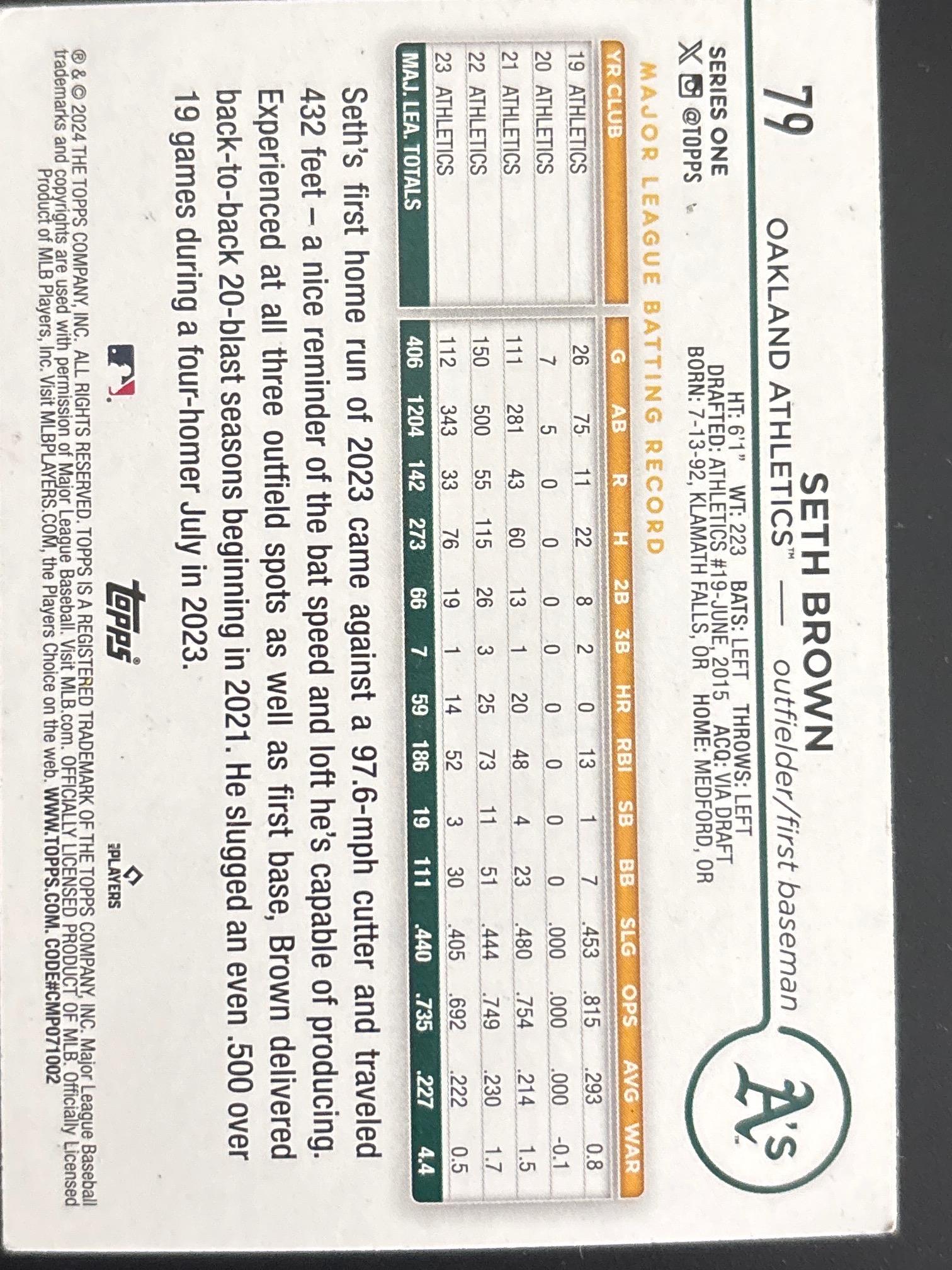 Card back