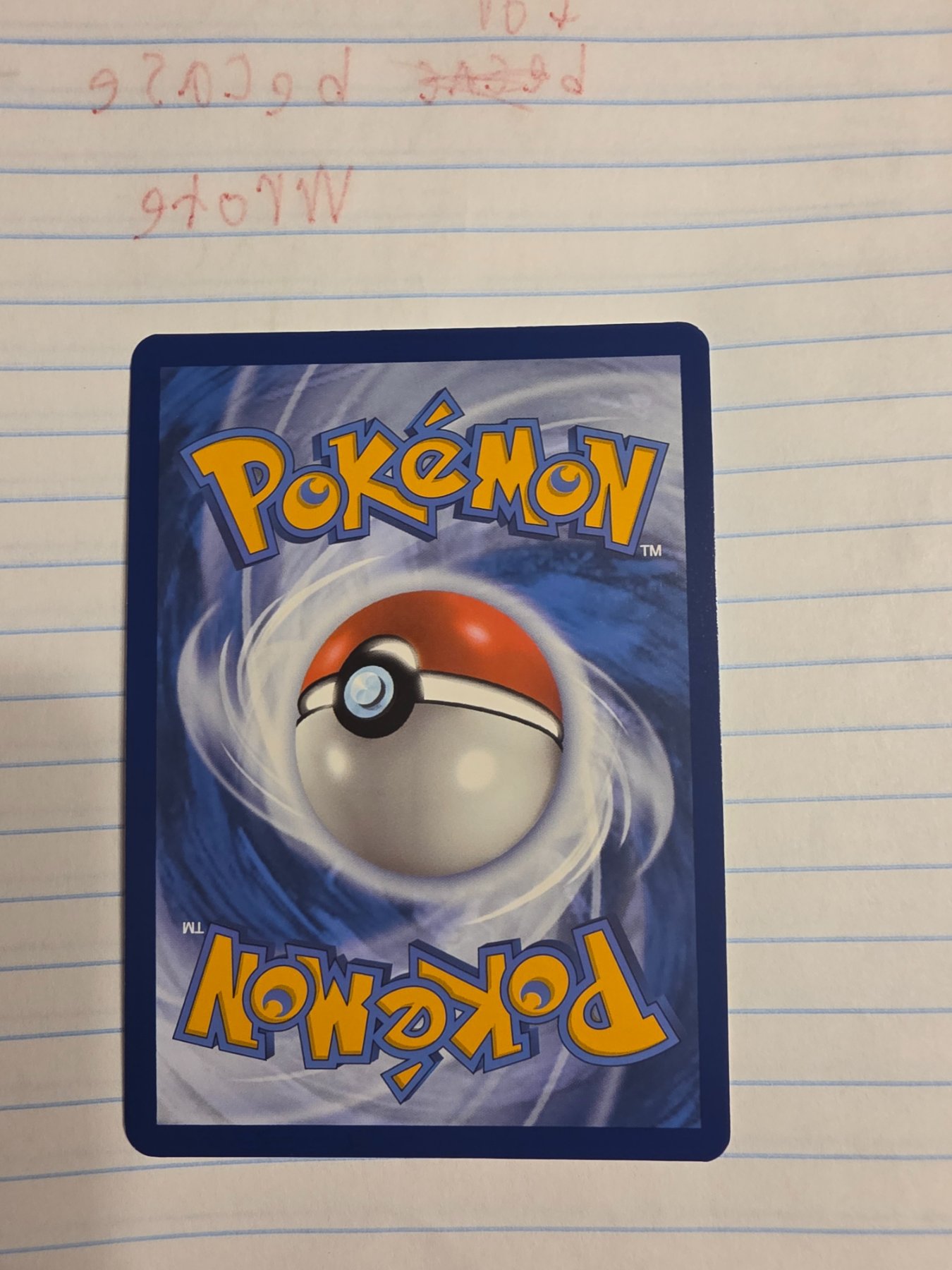 Card back