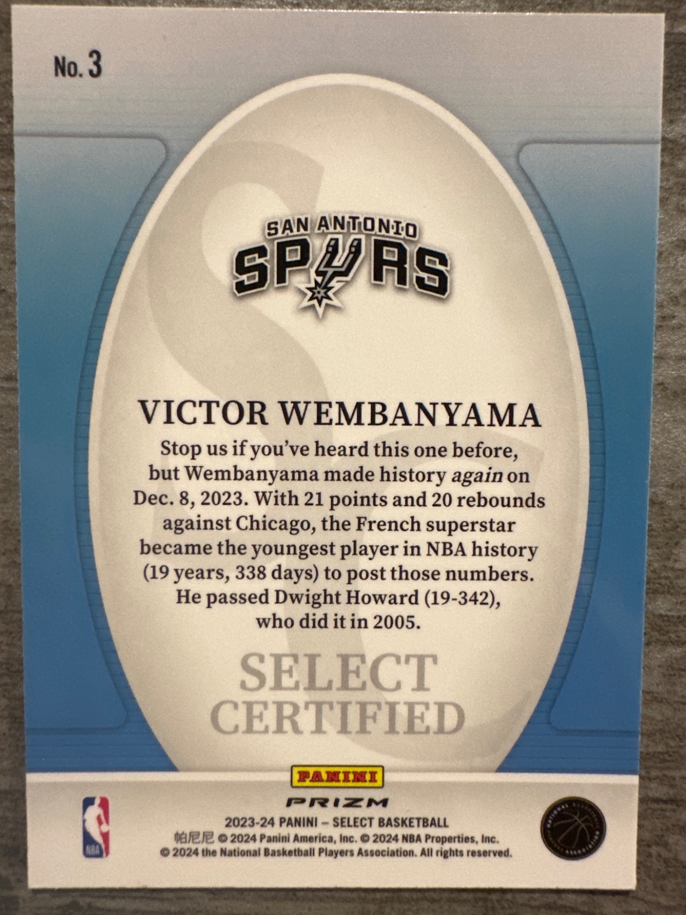 Card back