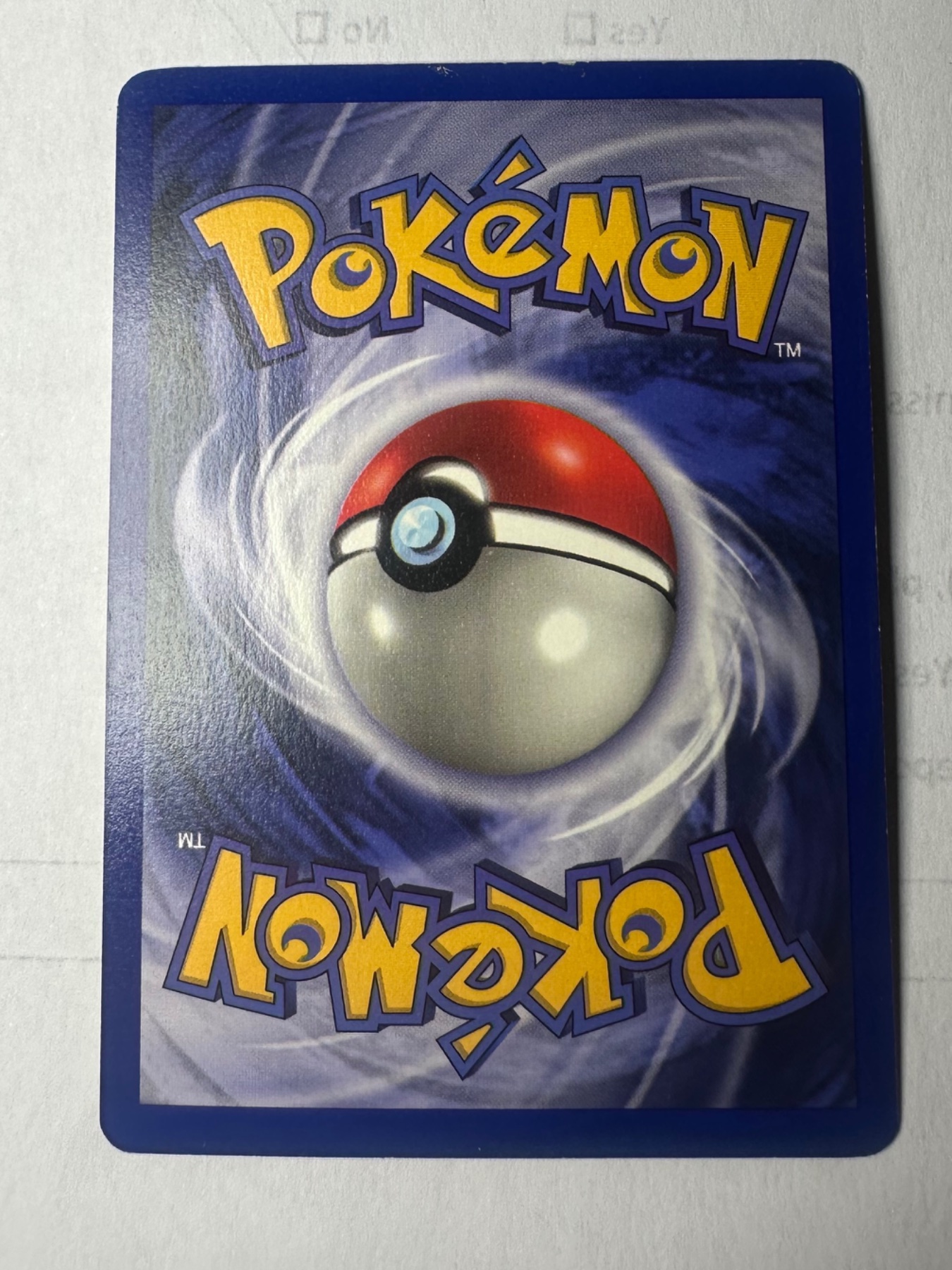 Card back
