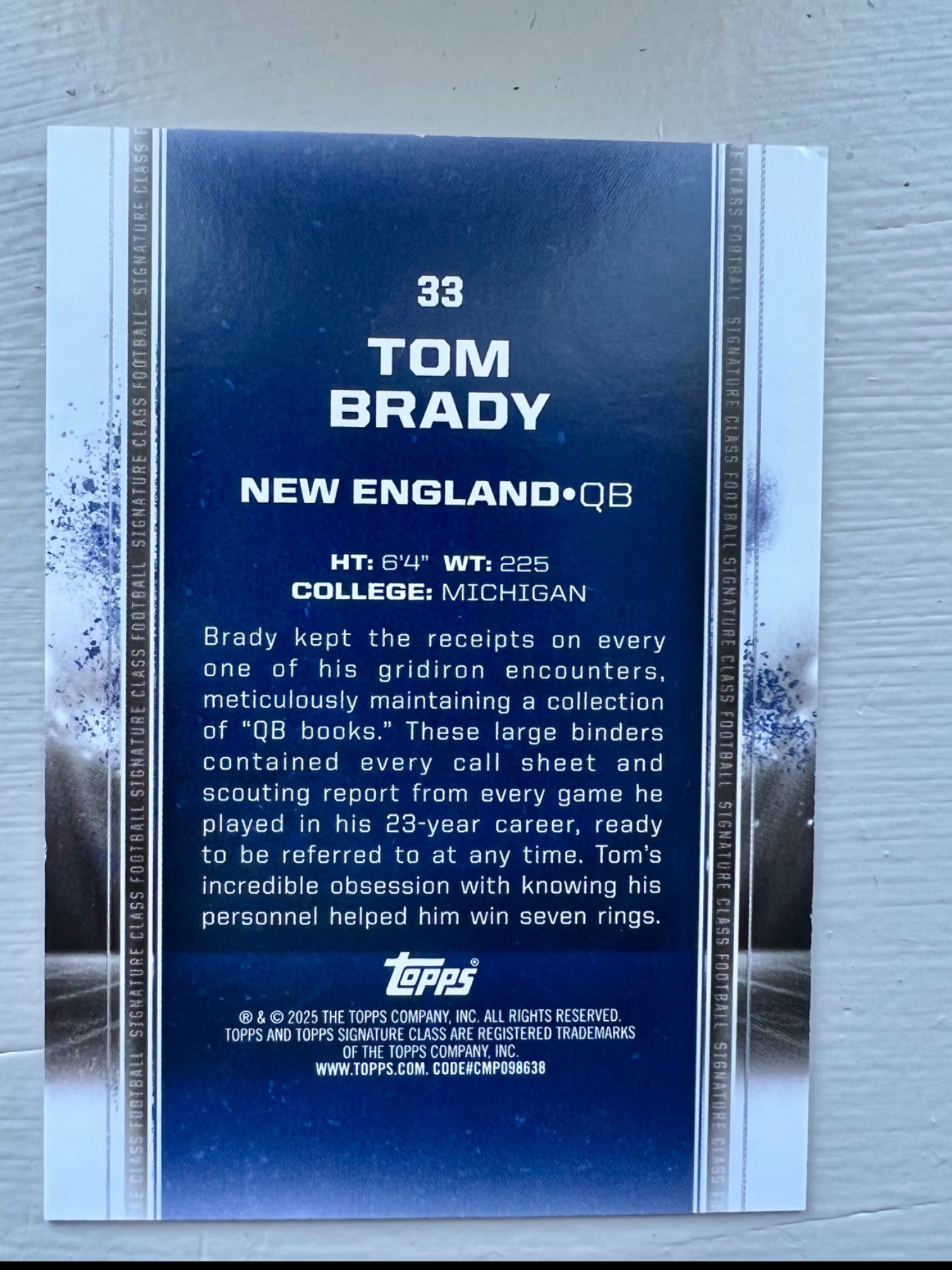Card back
