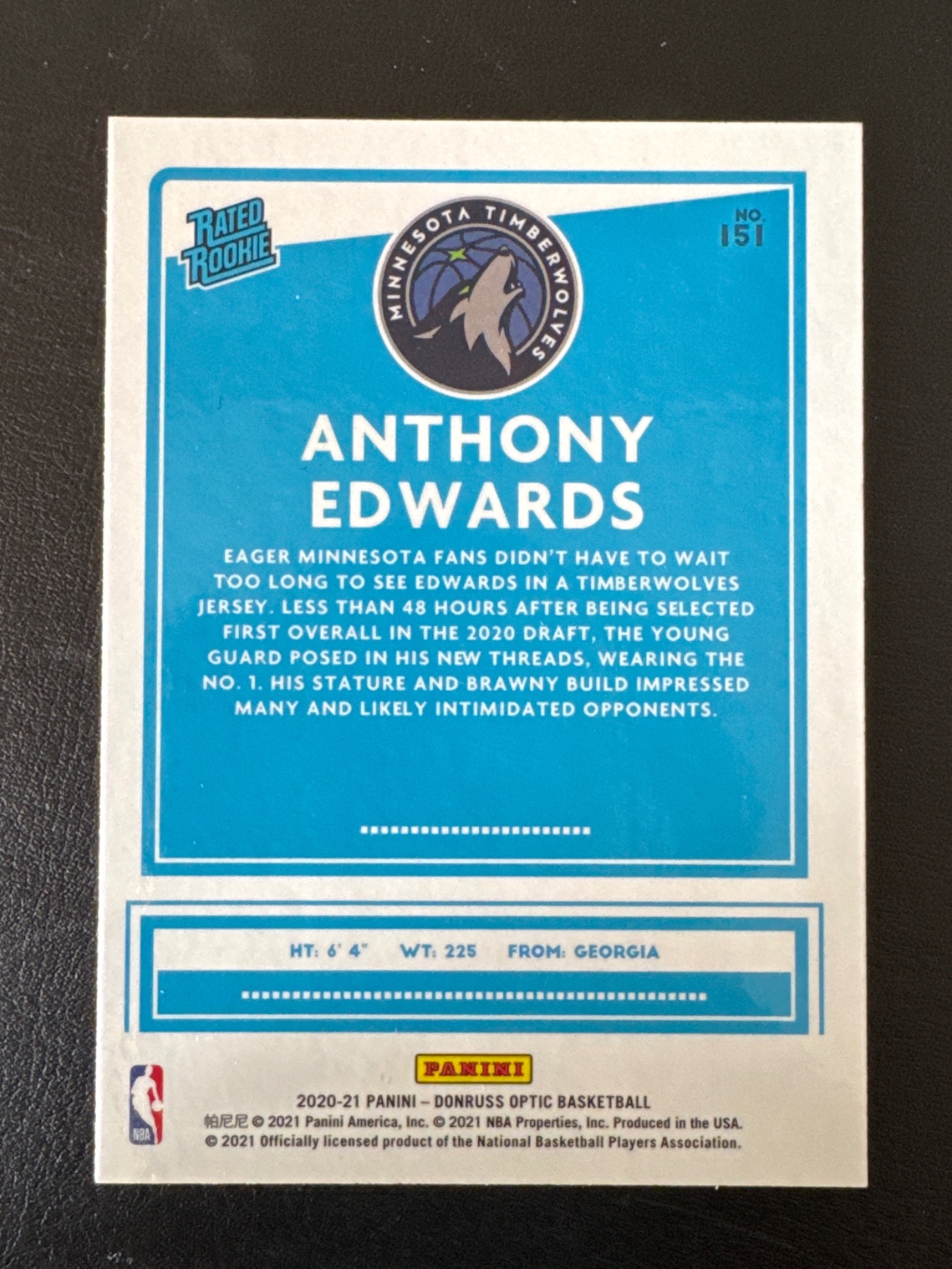 Card back