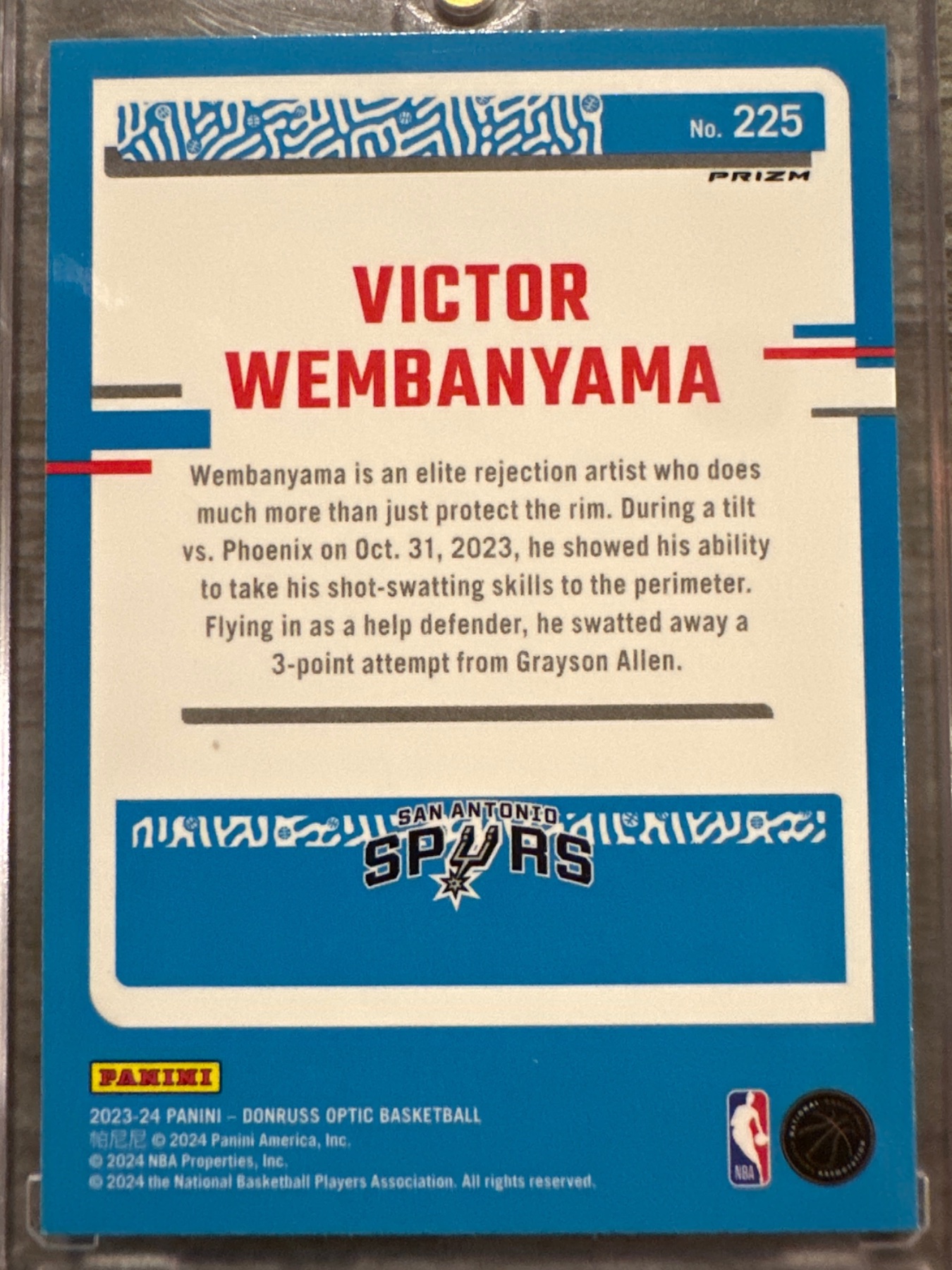 Card back