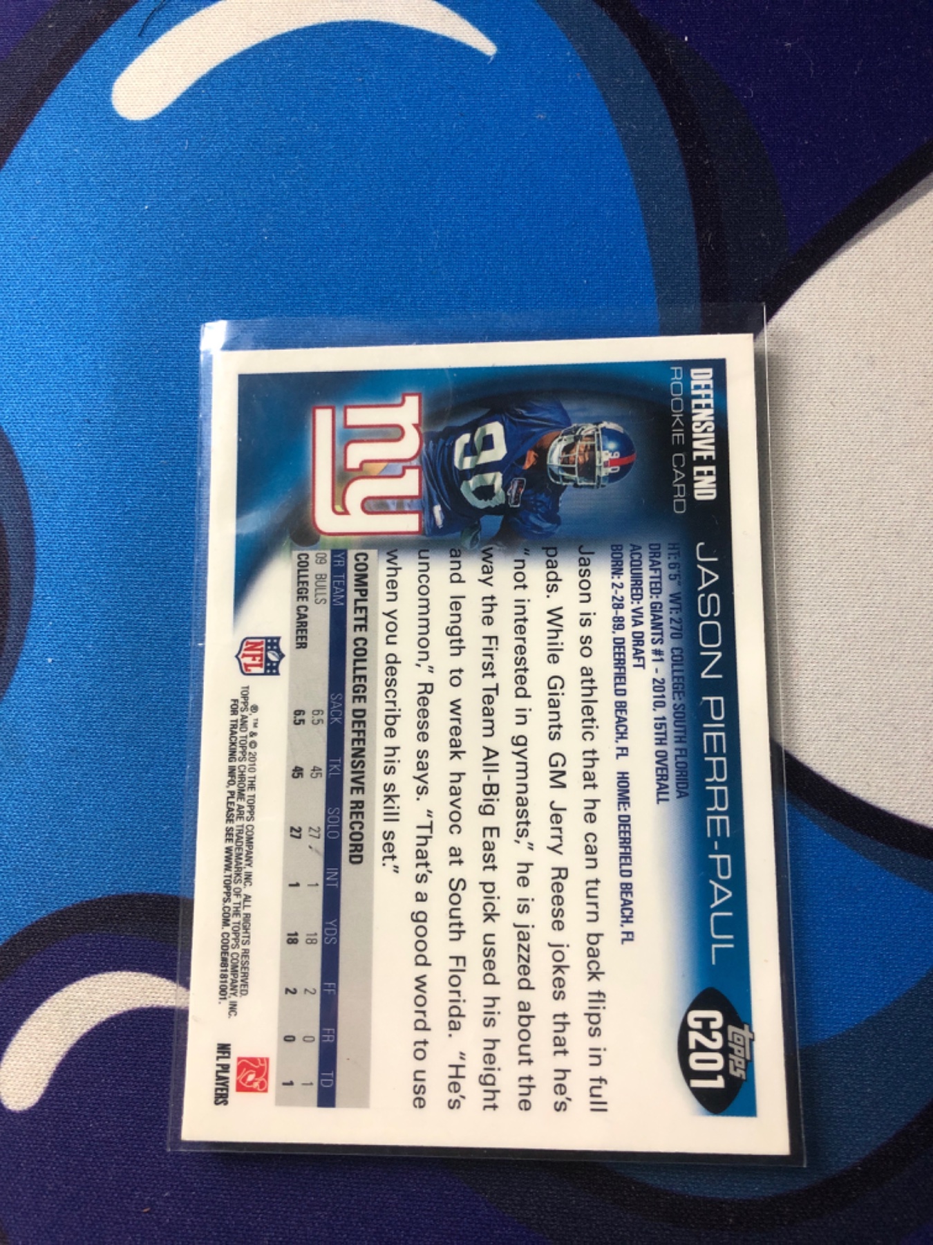 Card back