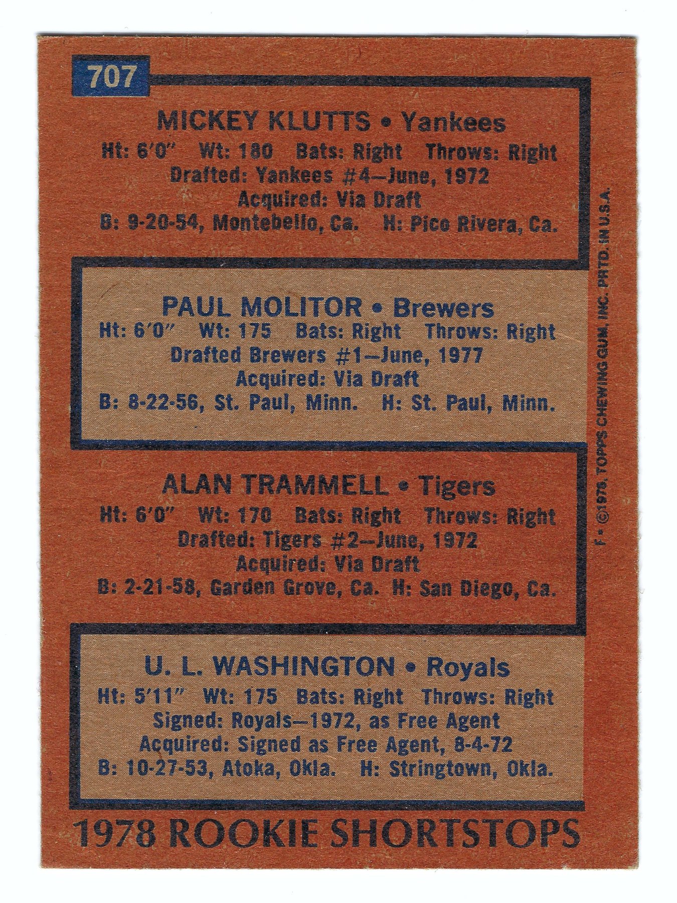 Card back