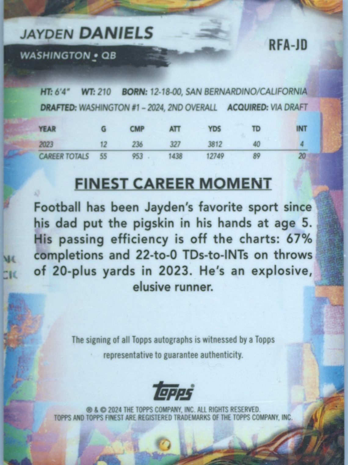 Card back