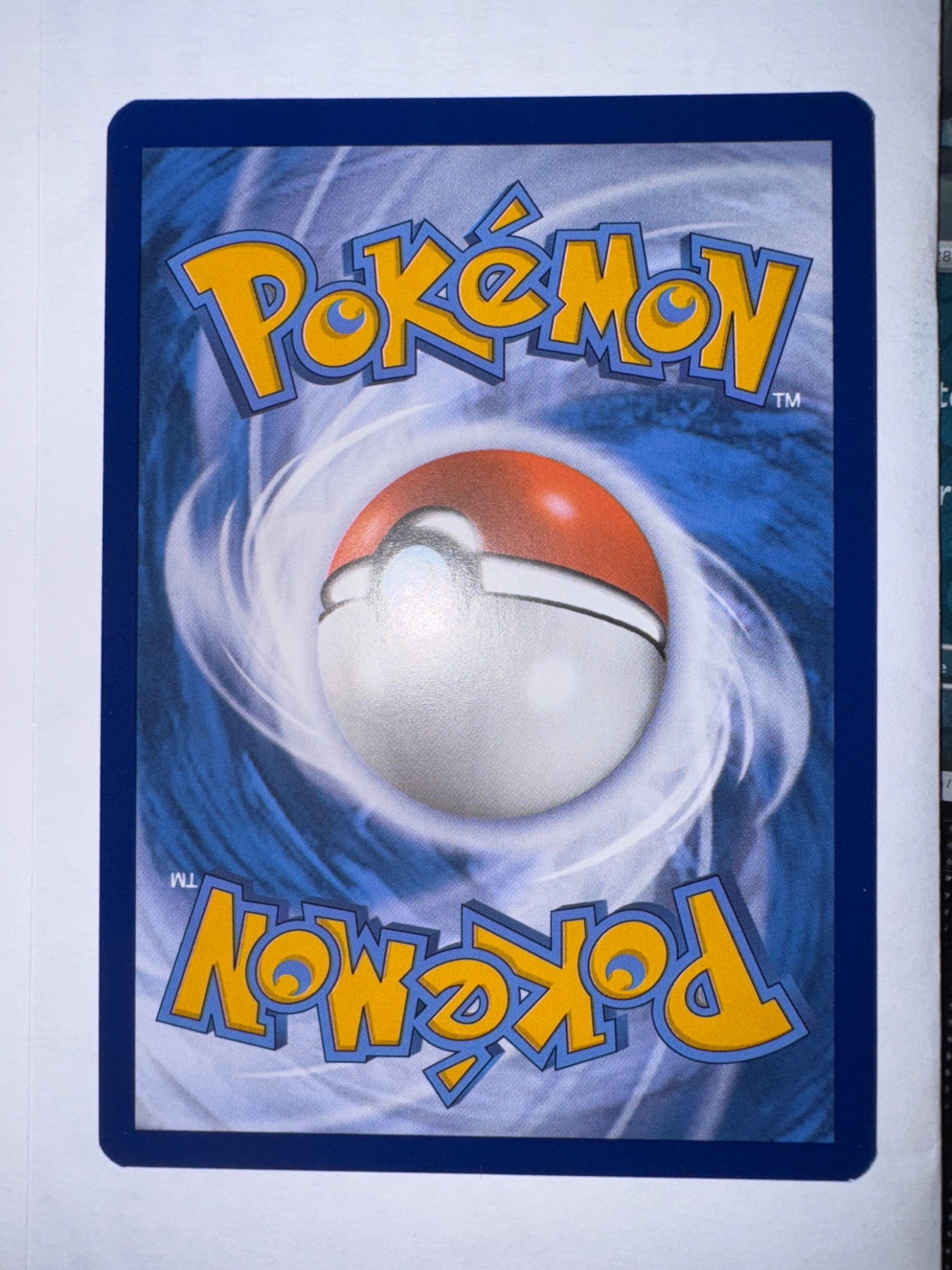 Card back