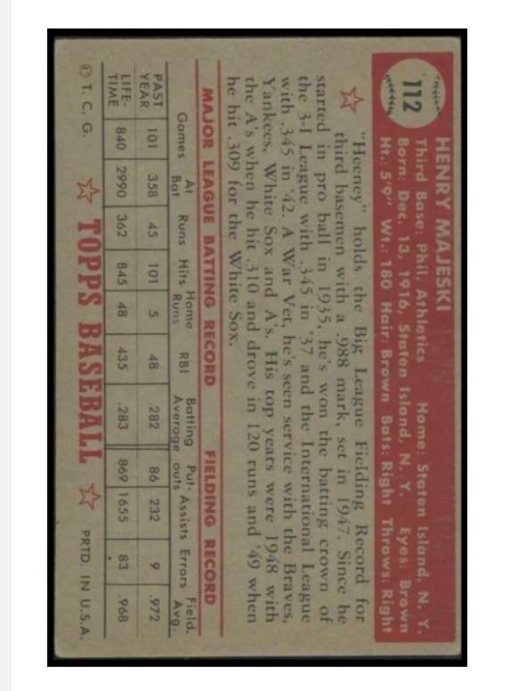 Card back