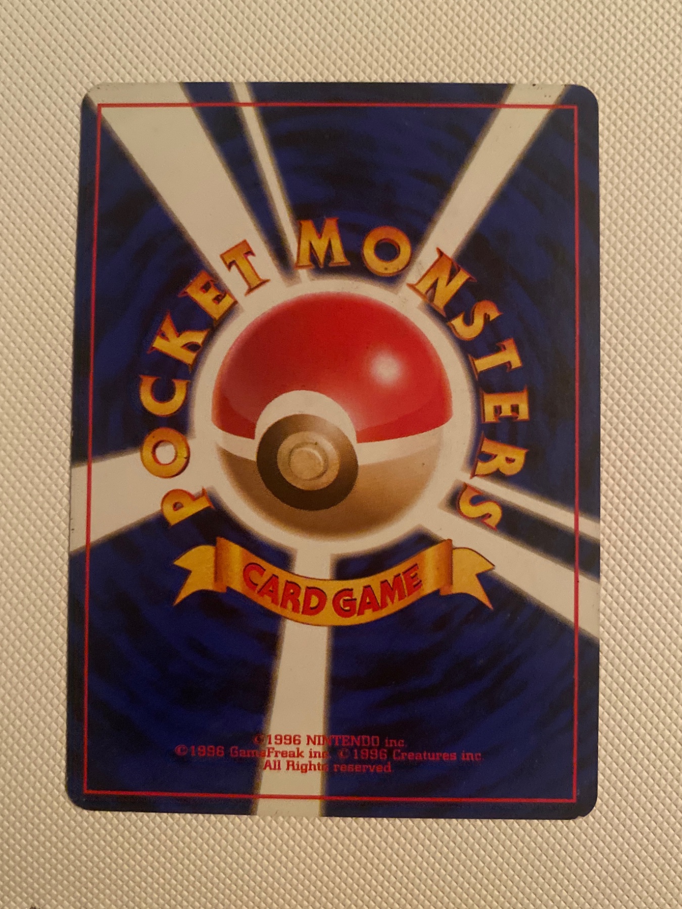 Card back