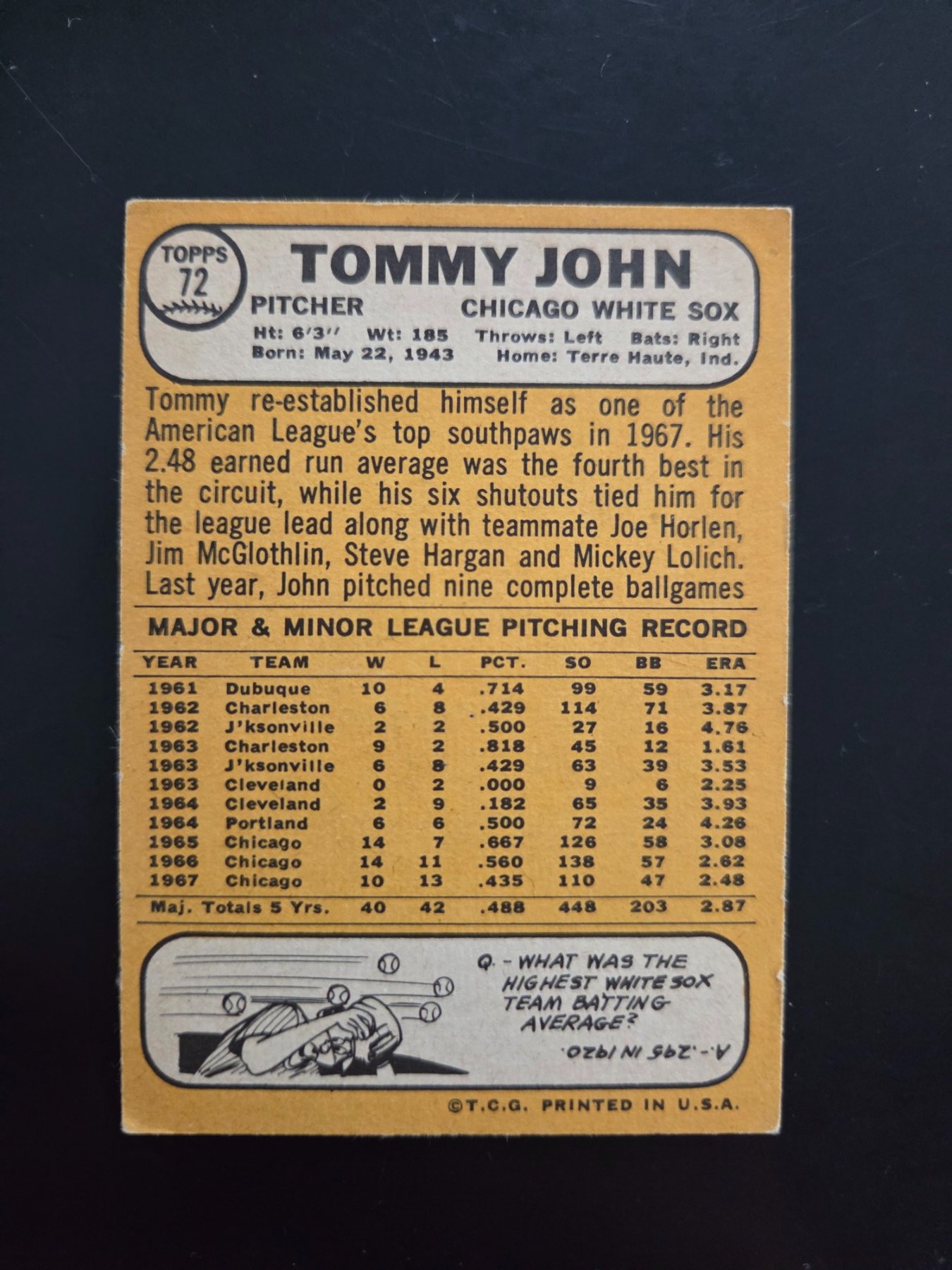 Card back