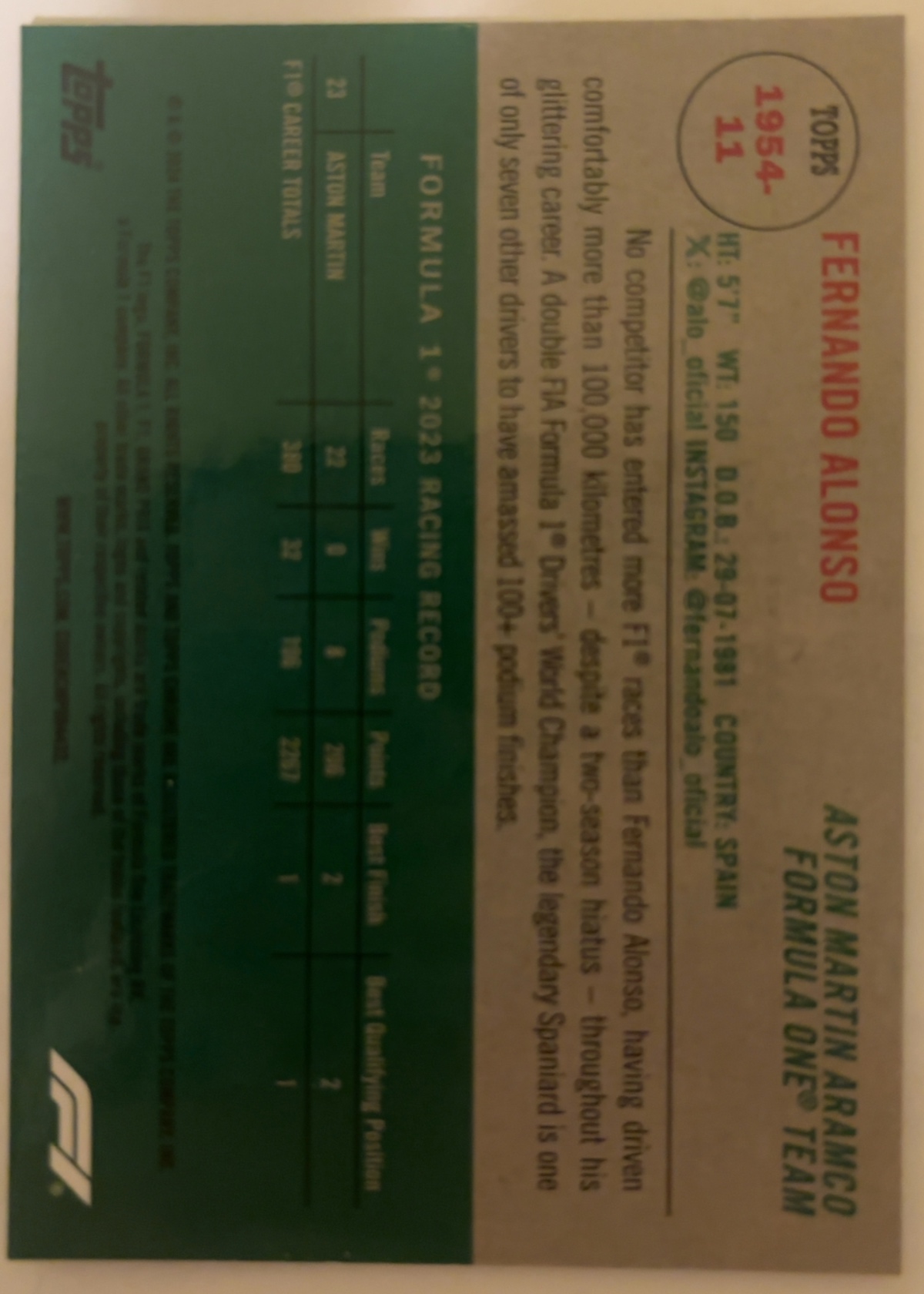 Card back
