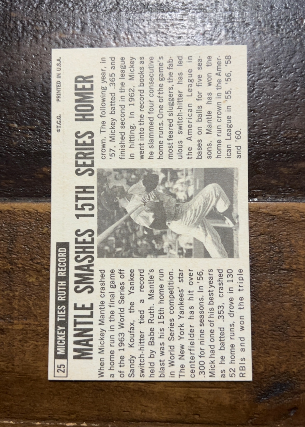 Card back