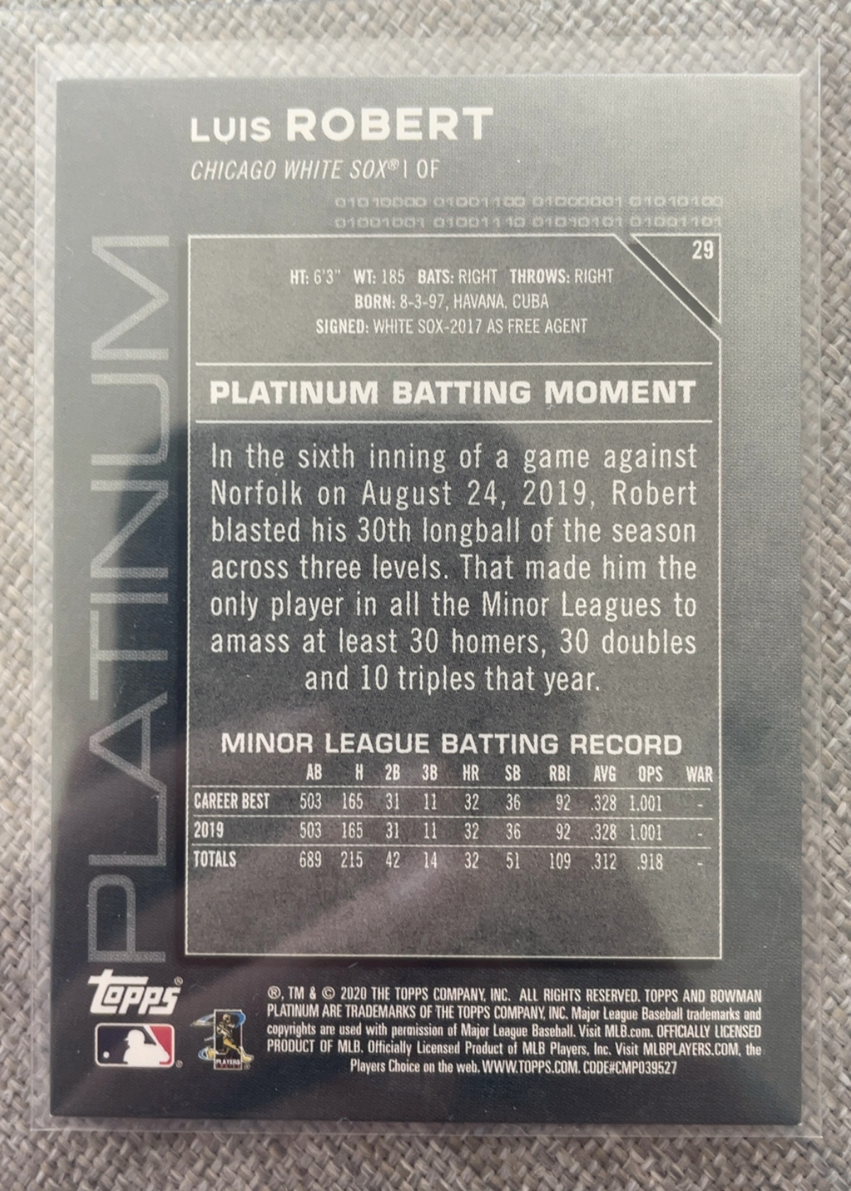 Card back