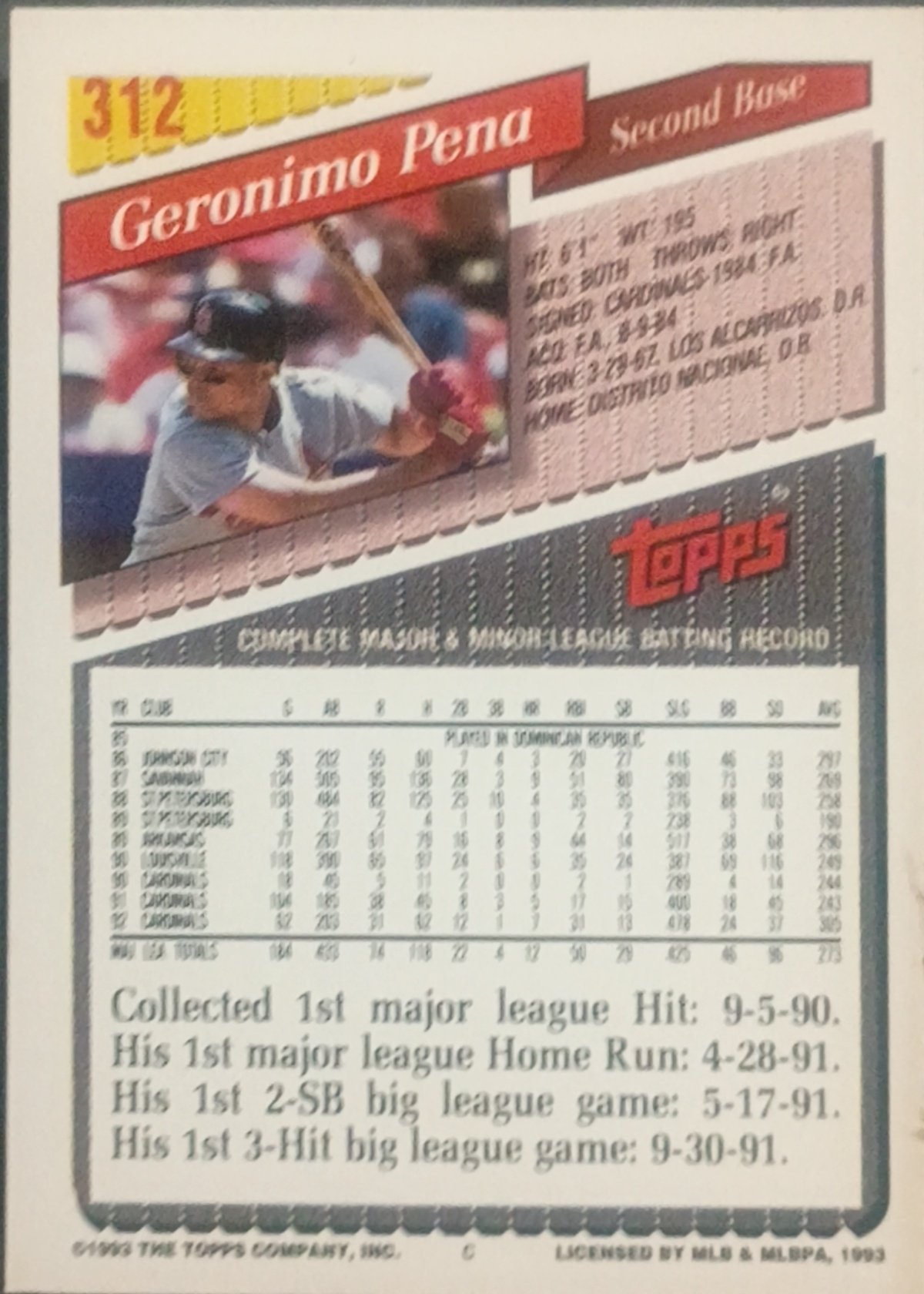 Card back