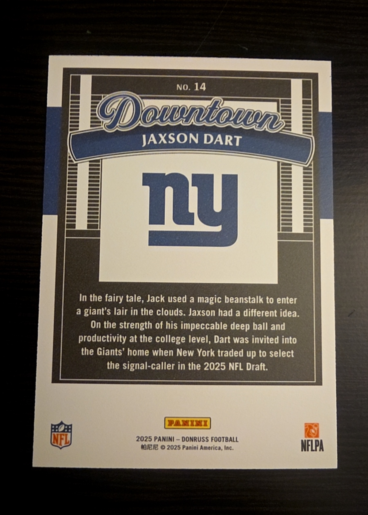 Card back