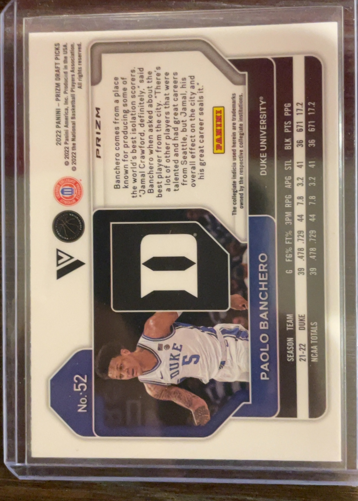 Card back