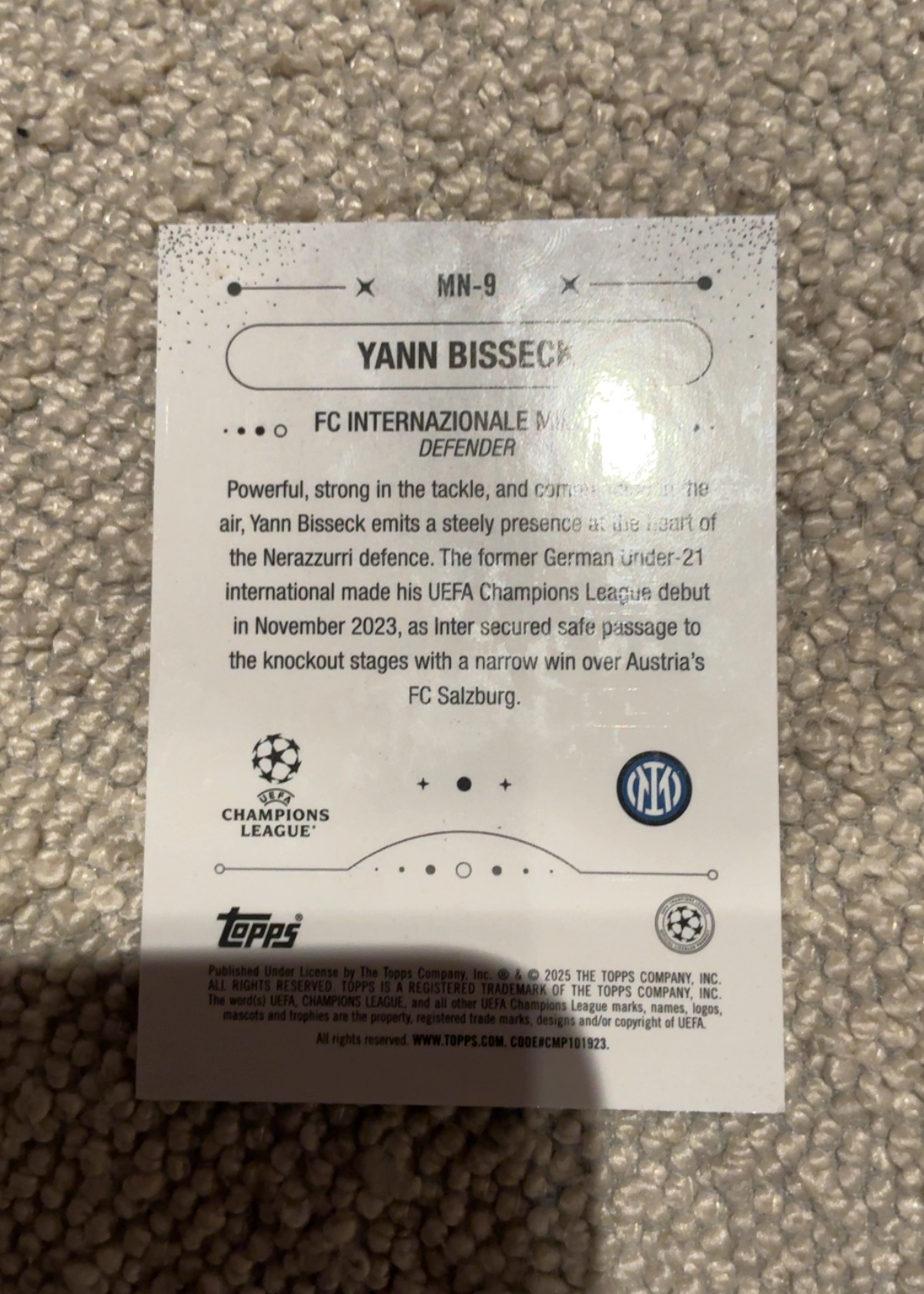 Card back