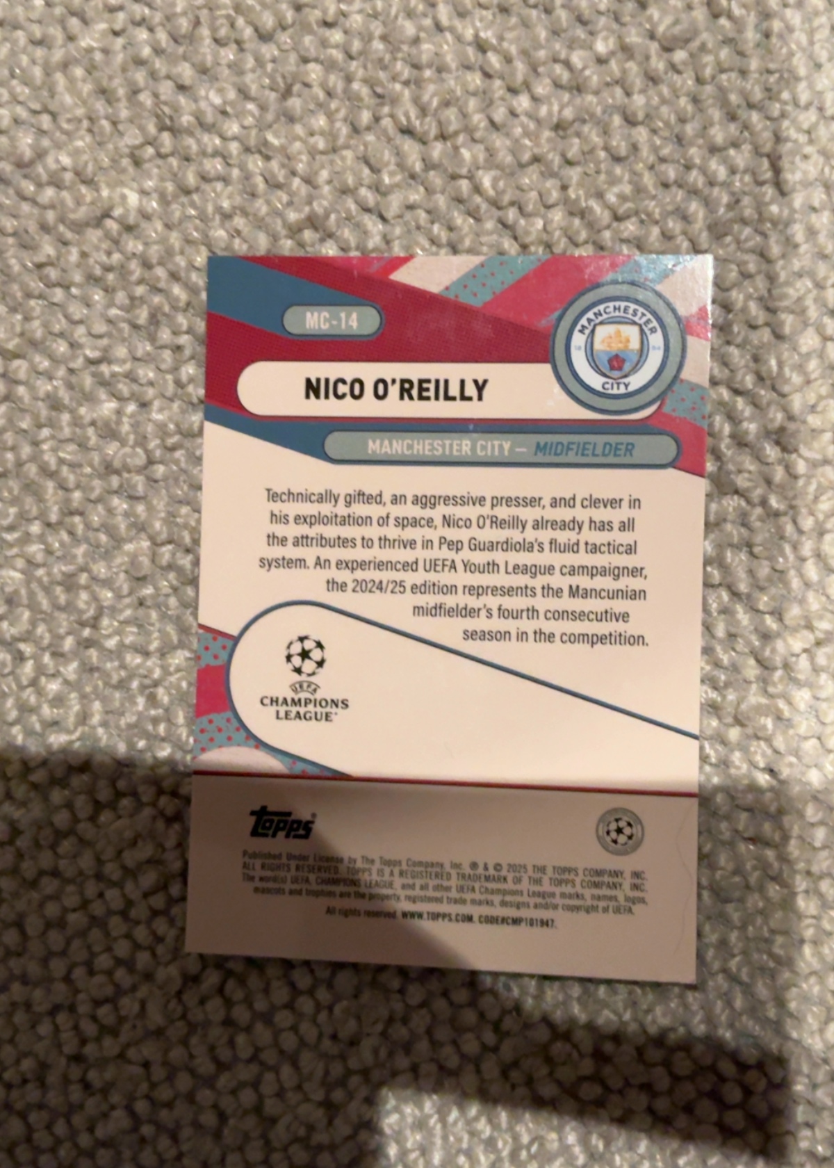 Card back