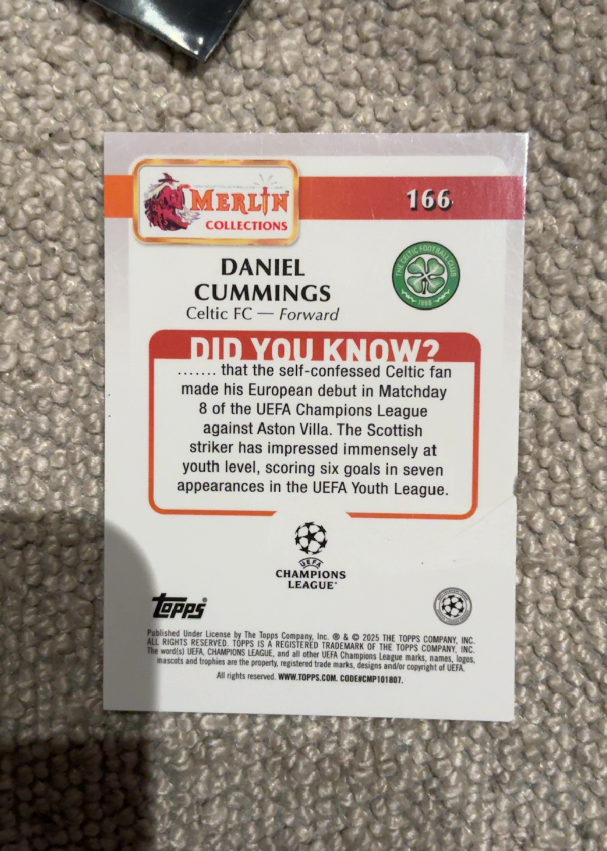 Card back