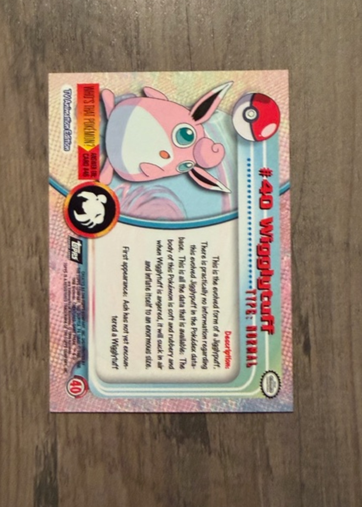 Card back