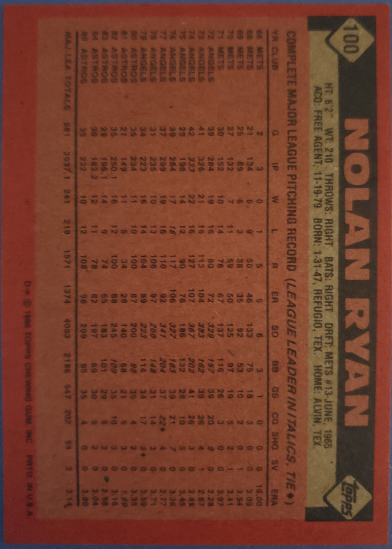 Card back