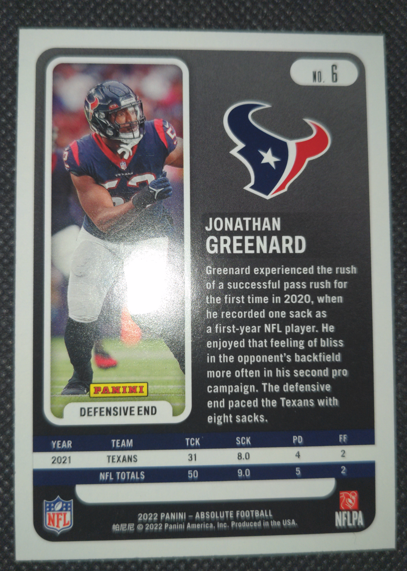 Card back