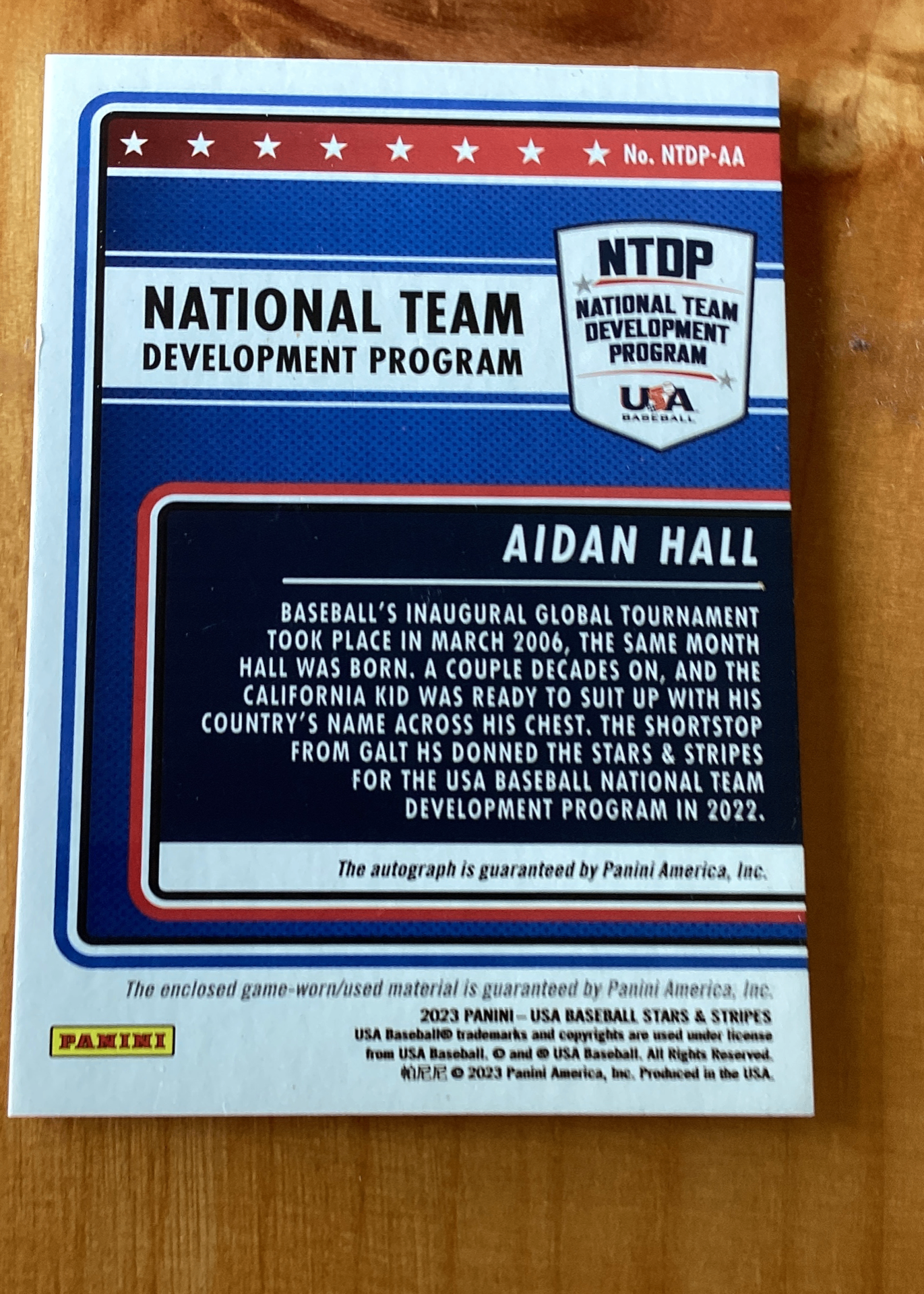 Card back