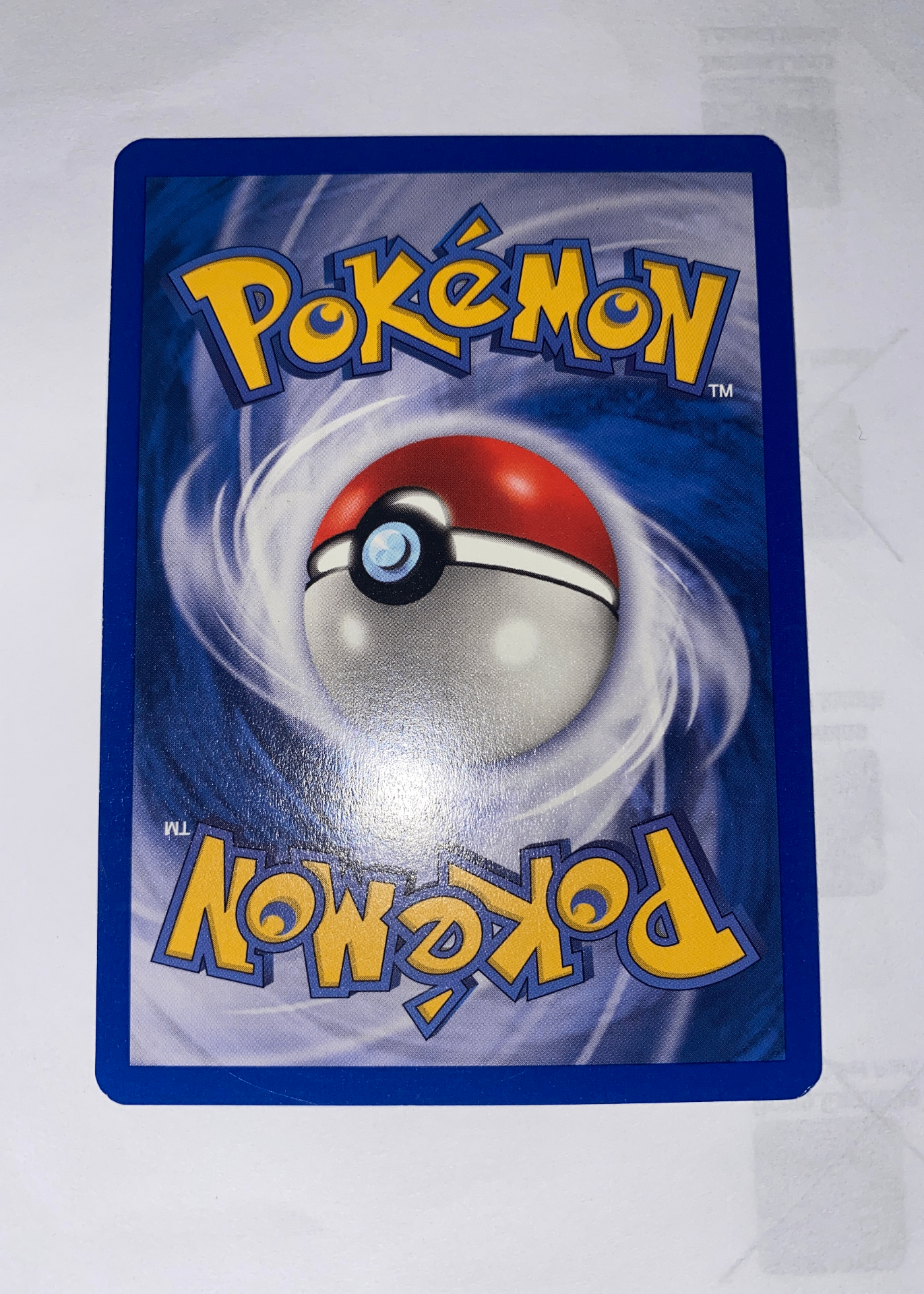 Card back