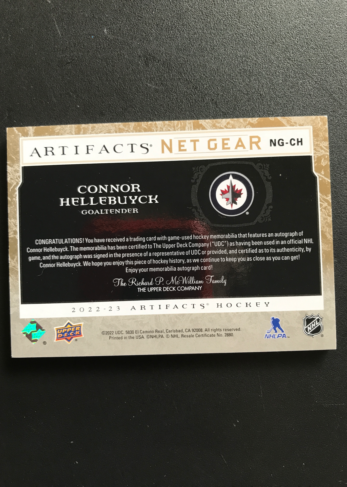 Card back