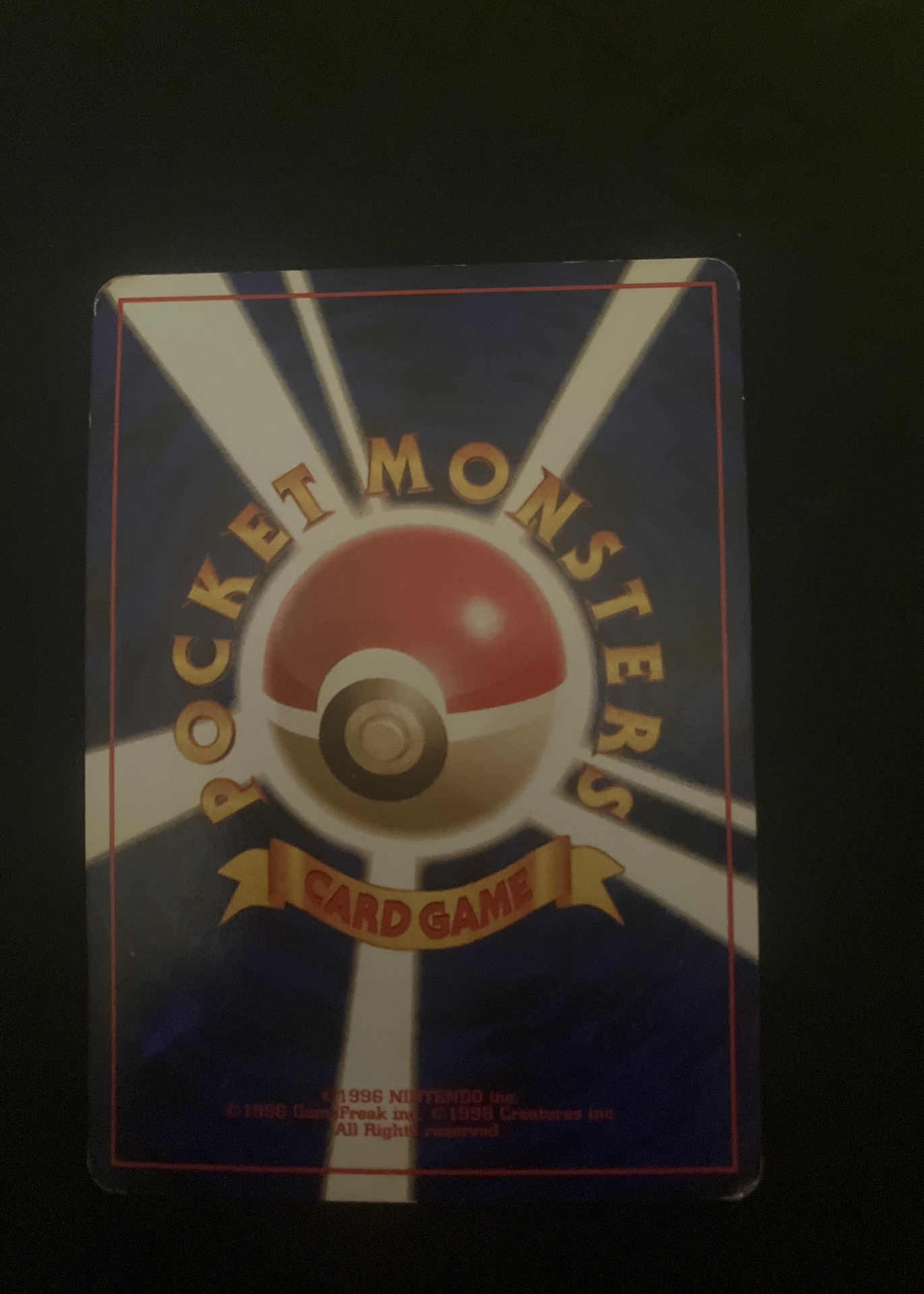 Card back