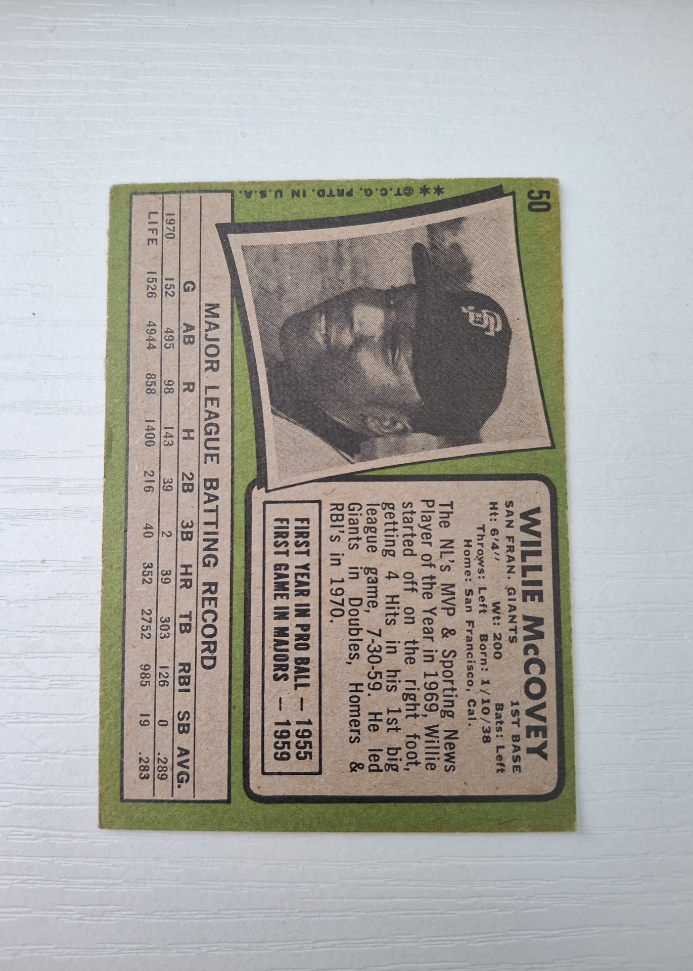 Card back