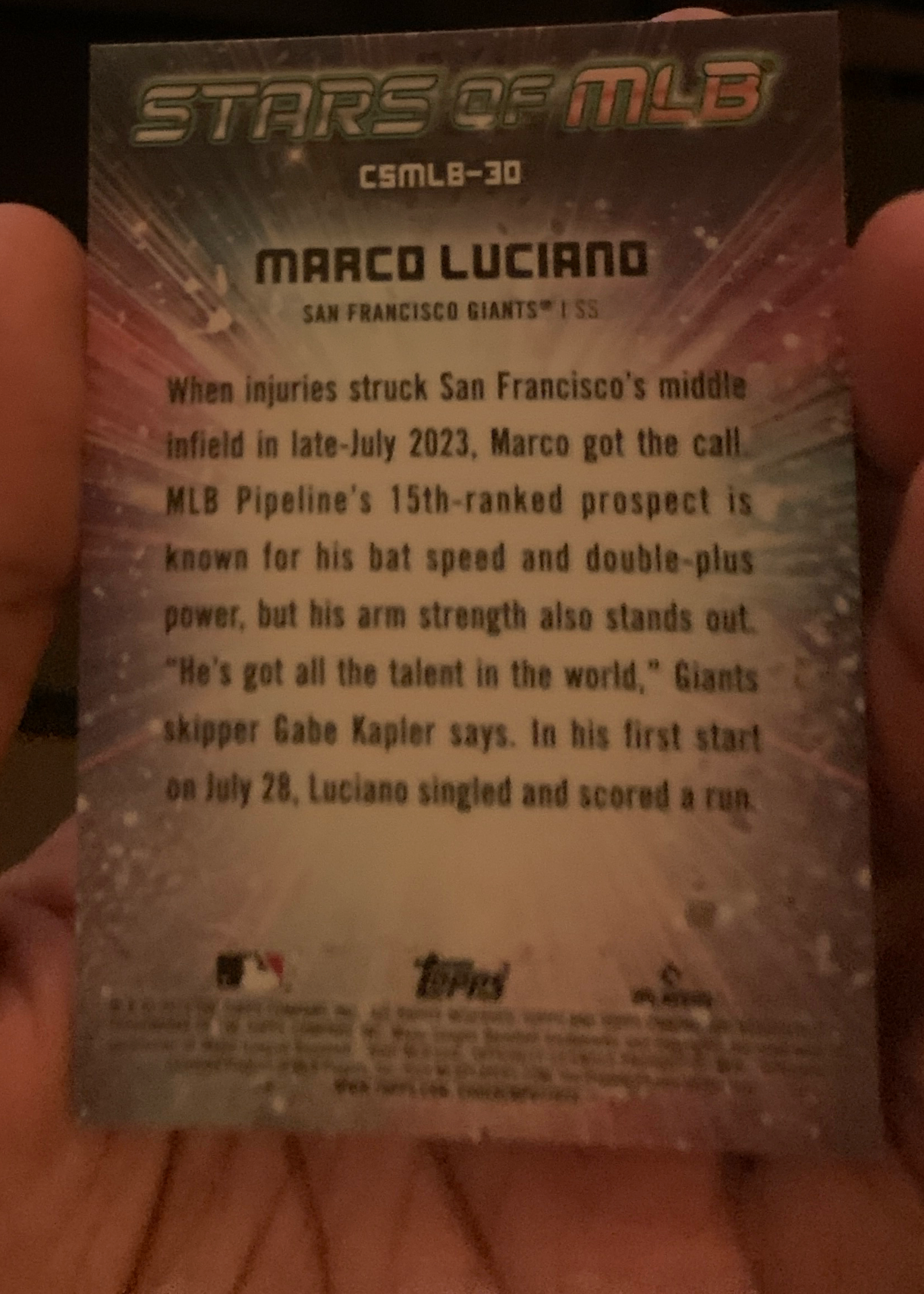 Card back