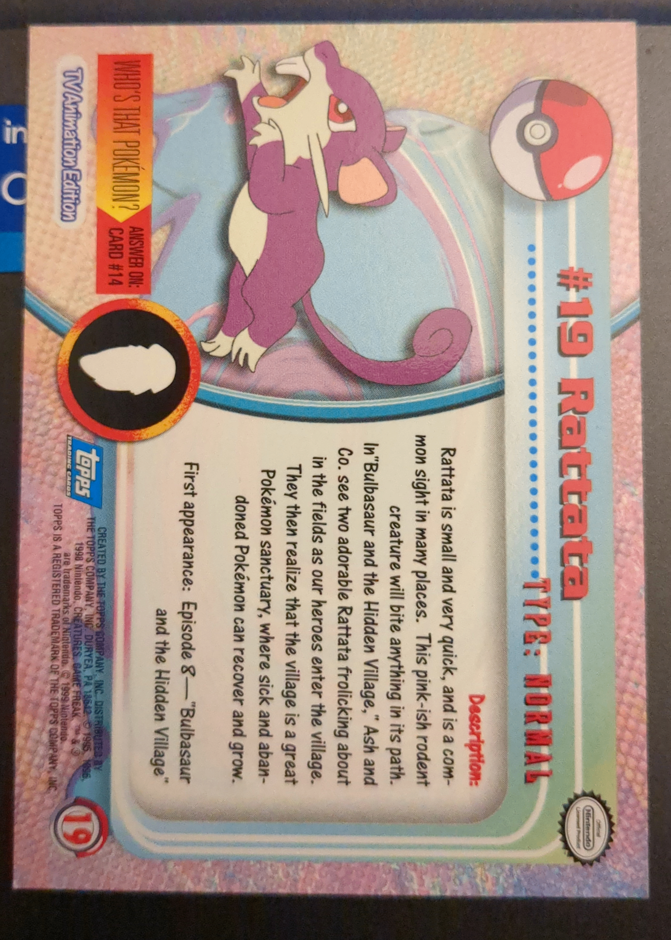 Card back