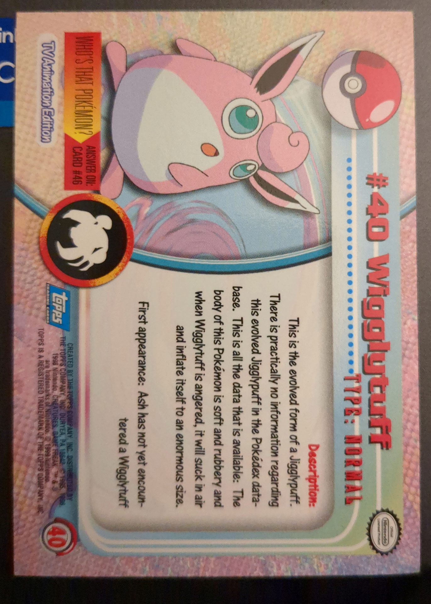 Card back