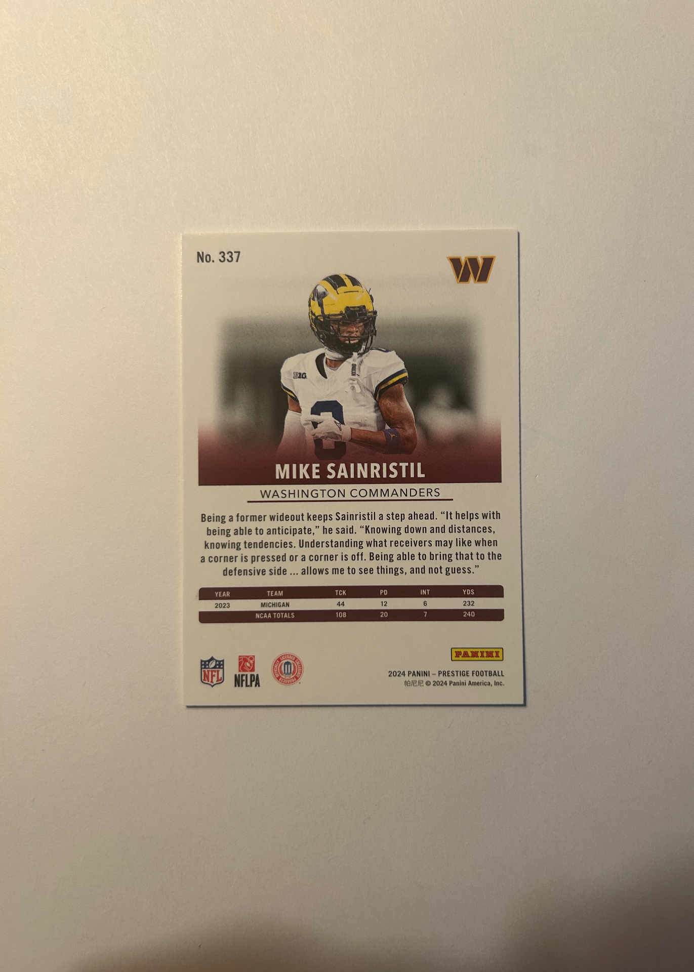 Card back