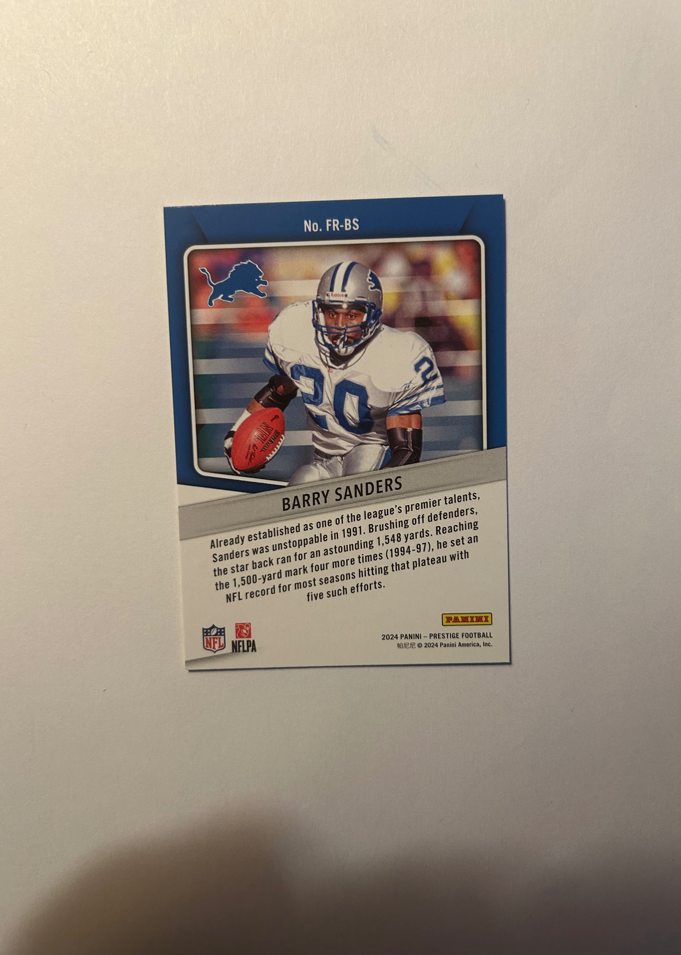 Card back