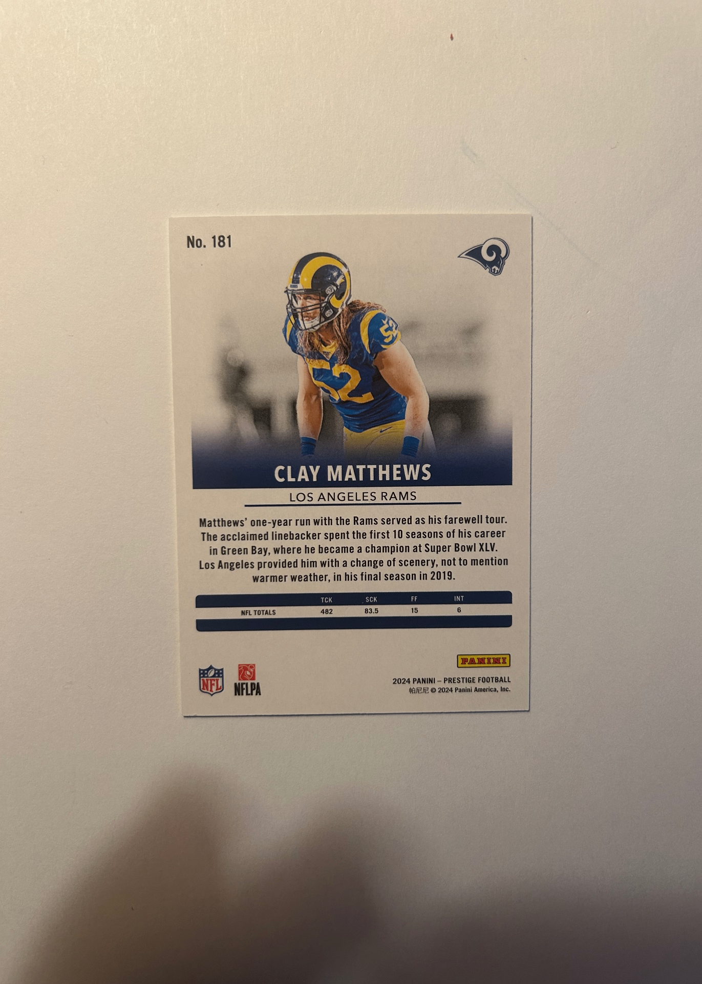 Card back