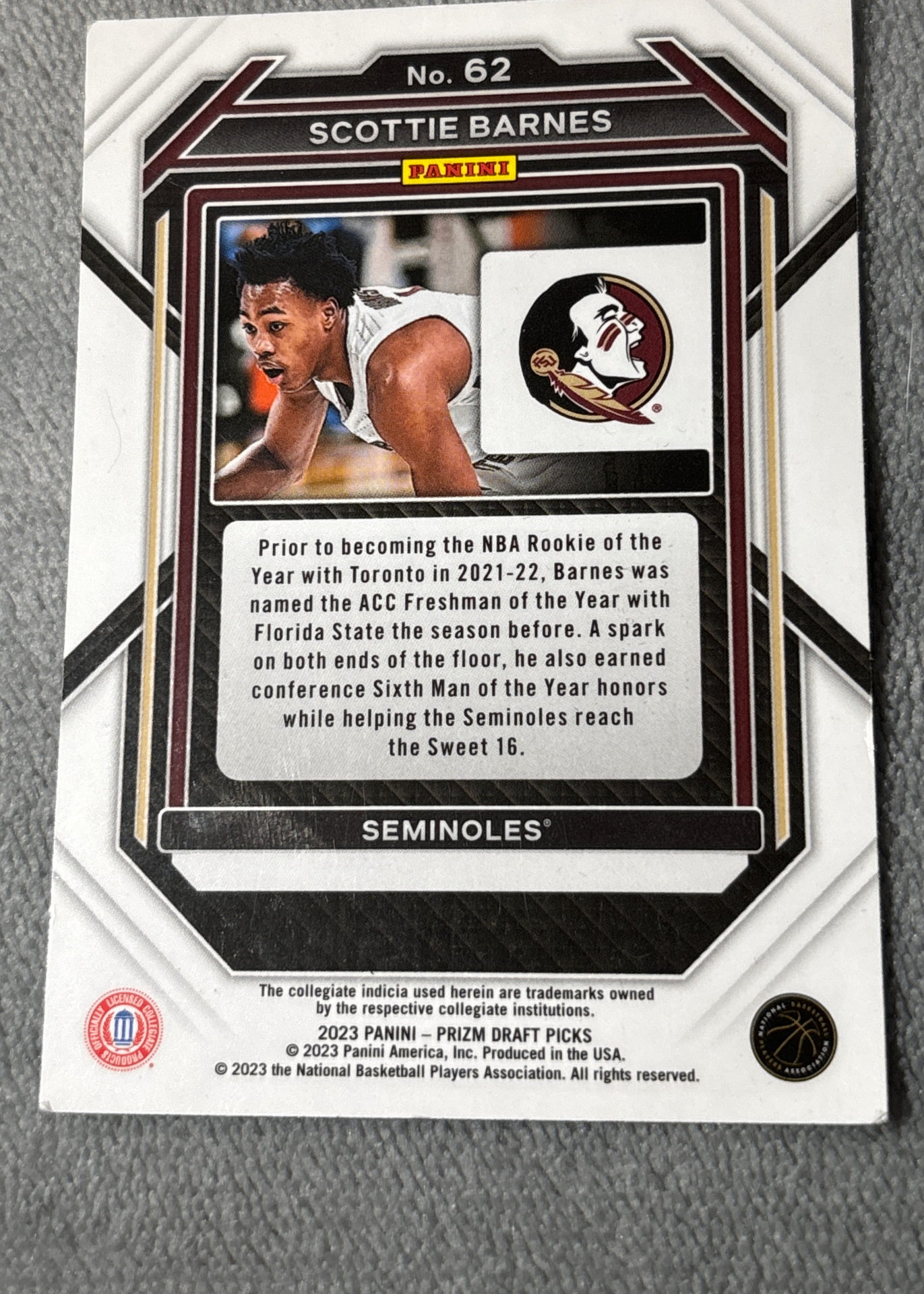 Card back