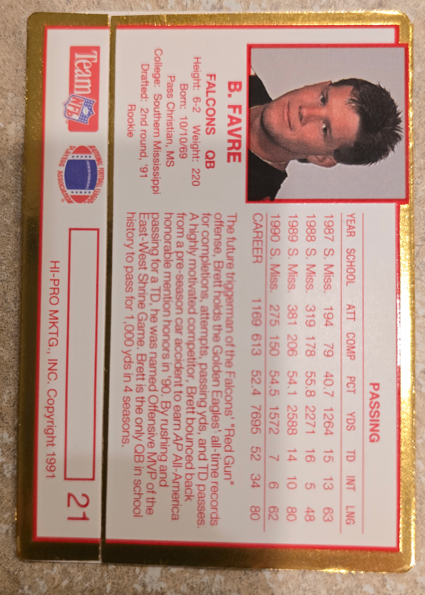 Card back